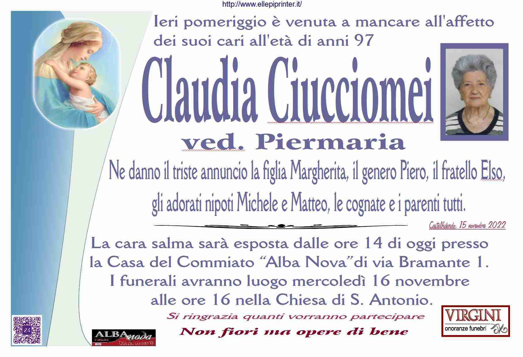 Claudia Ciucciomei