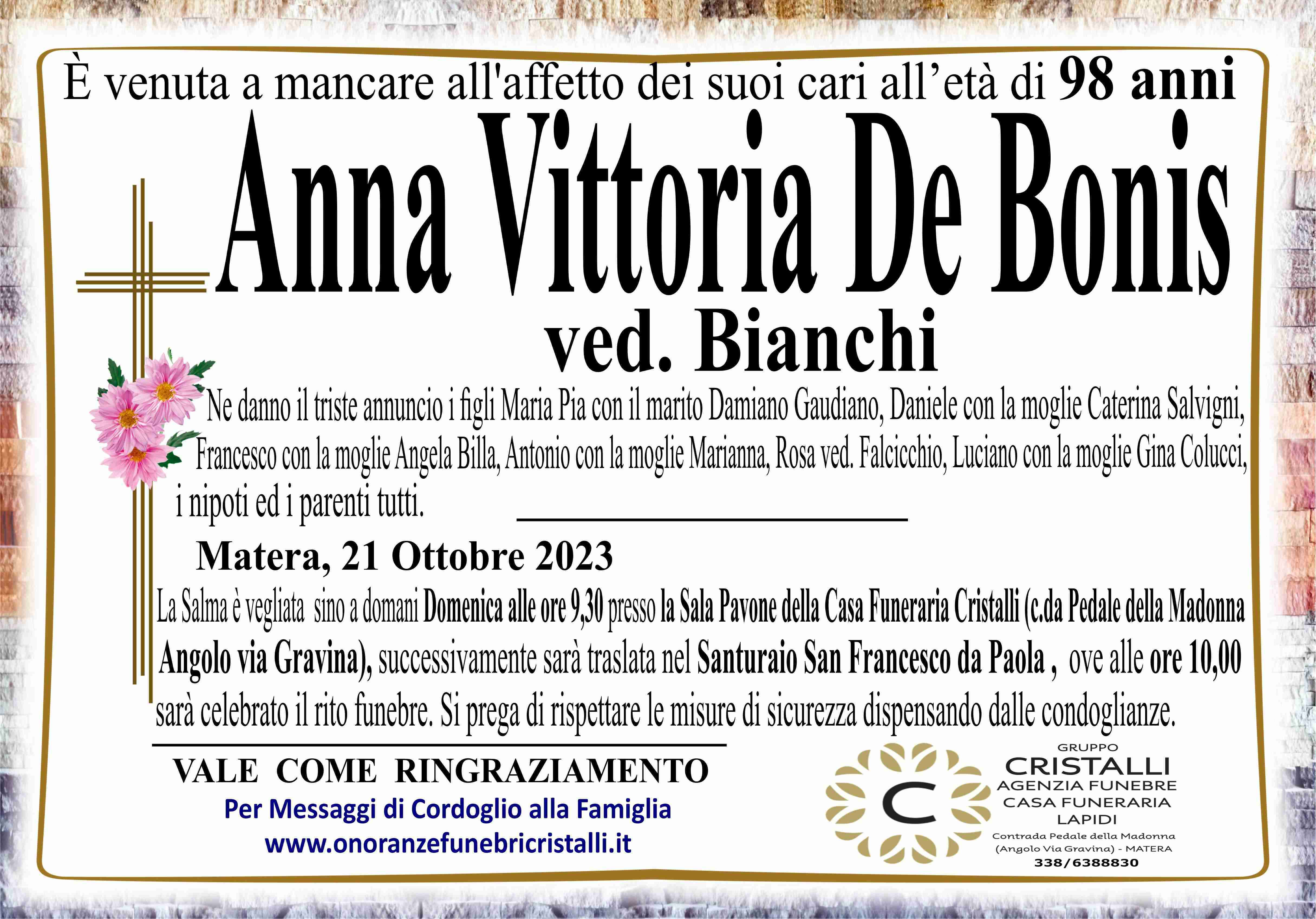 Anna Vittoria De Bonis