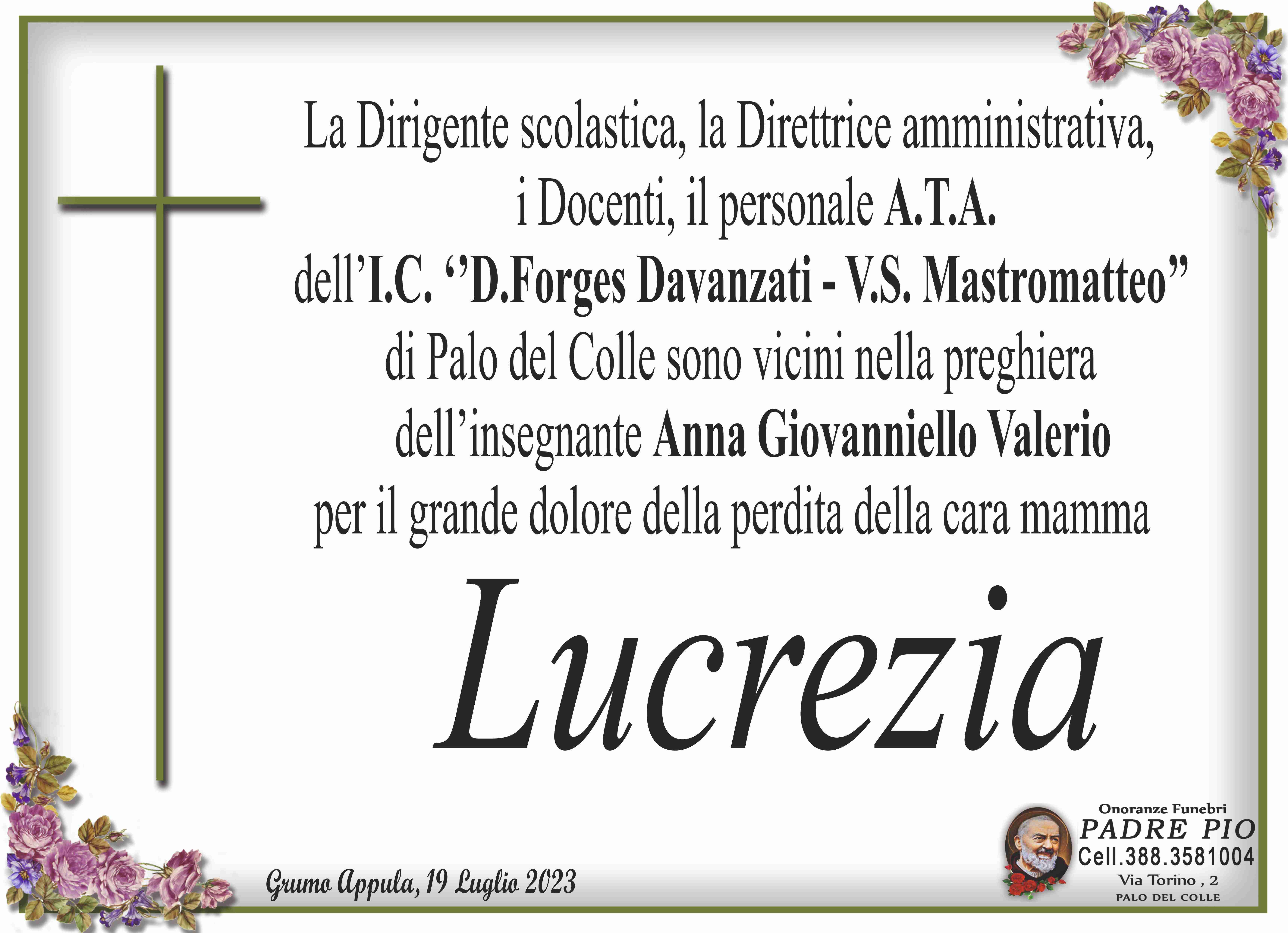 manifesto Lucrezia Palumbo