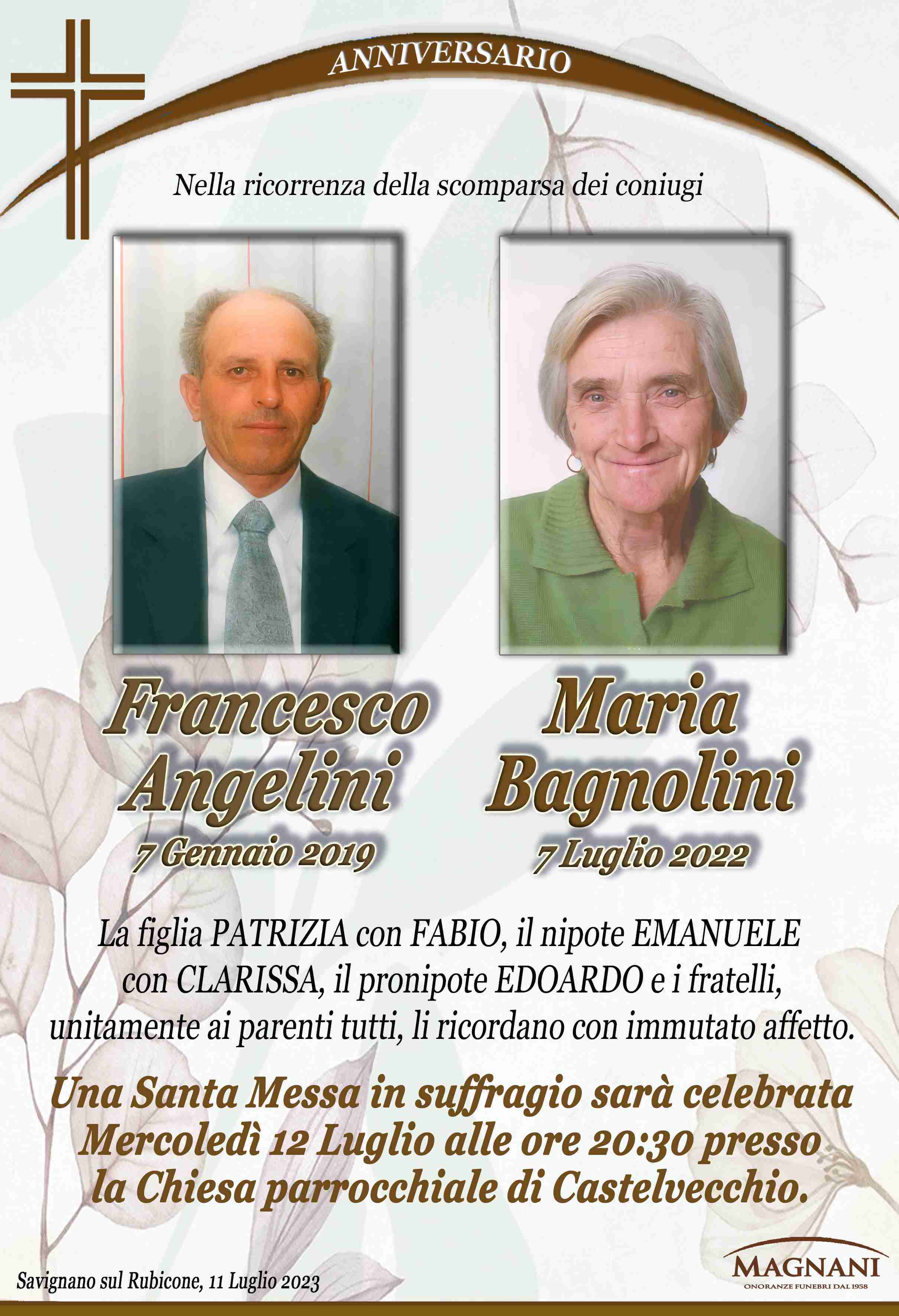 Angelini Francesco e Bagnolini Maria
