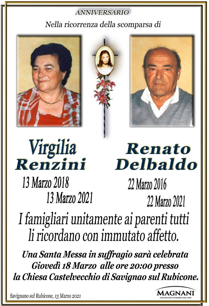 Renato Delbaldo e Virgilia Renzini