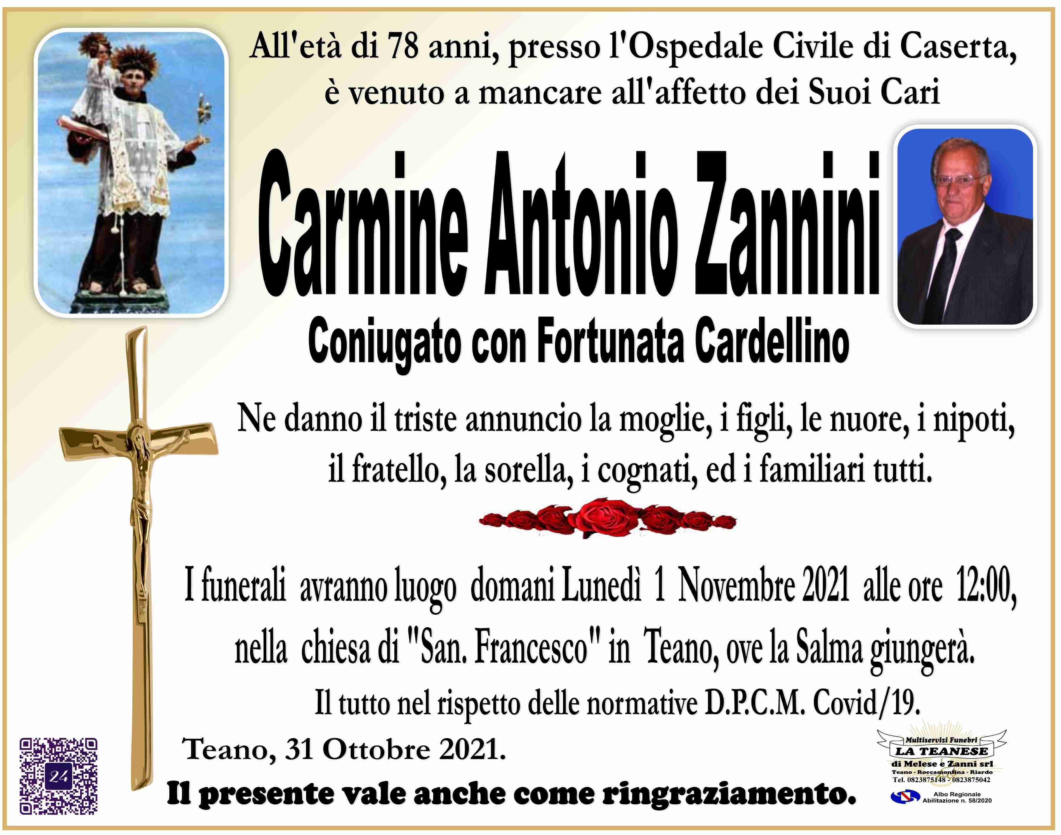 Carmine Antonio Zannini