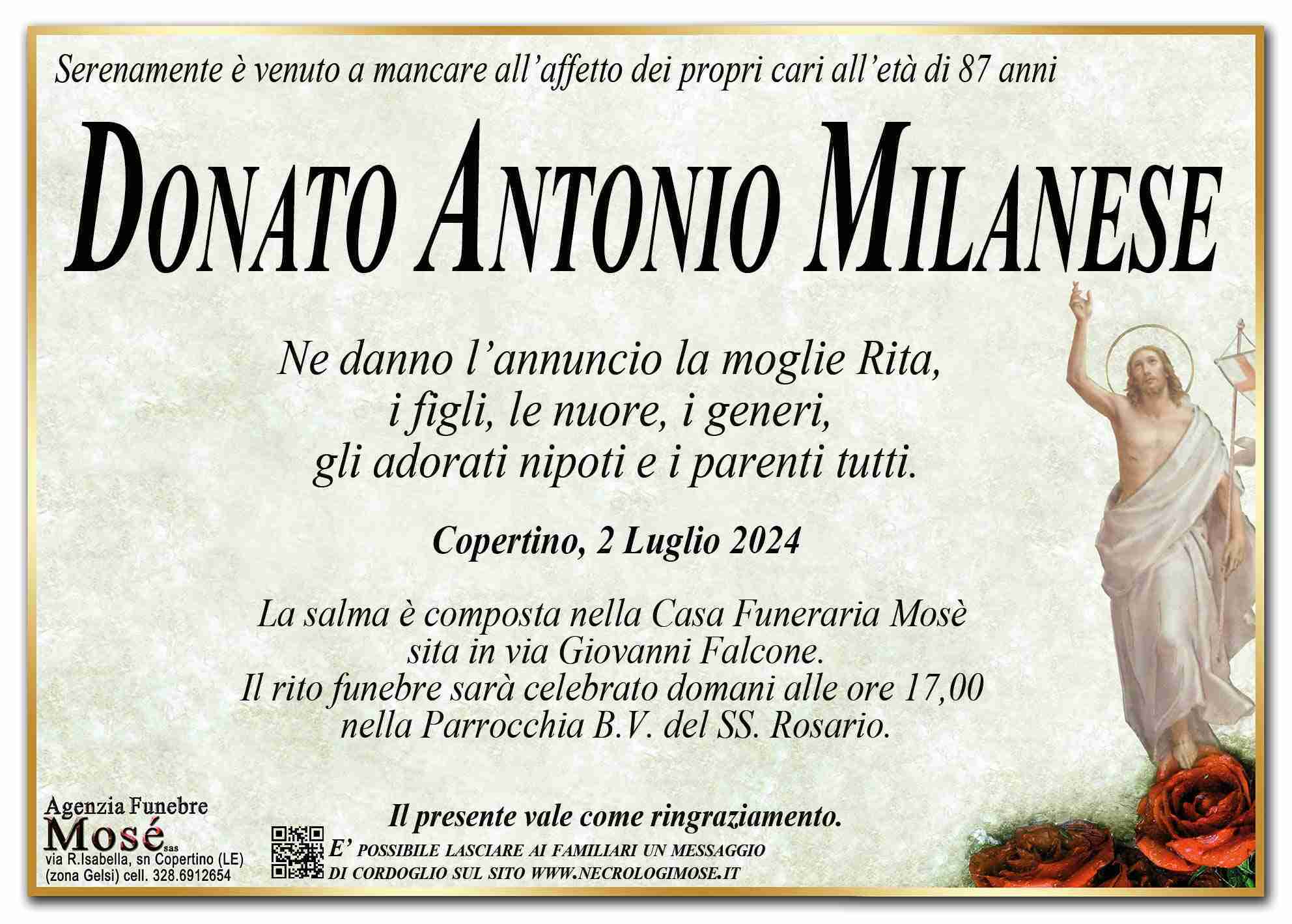 Donato Antonio Milanese