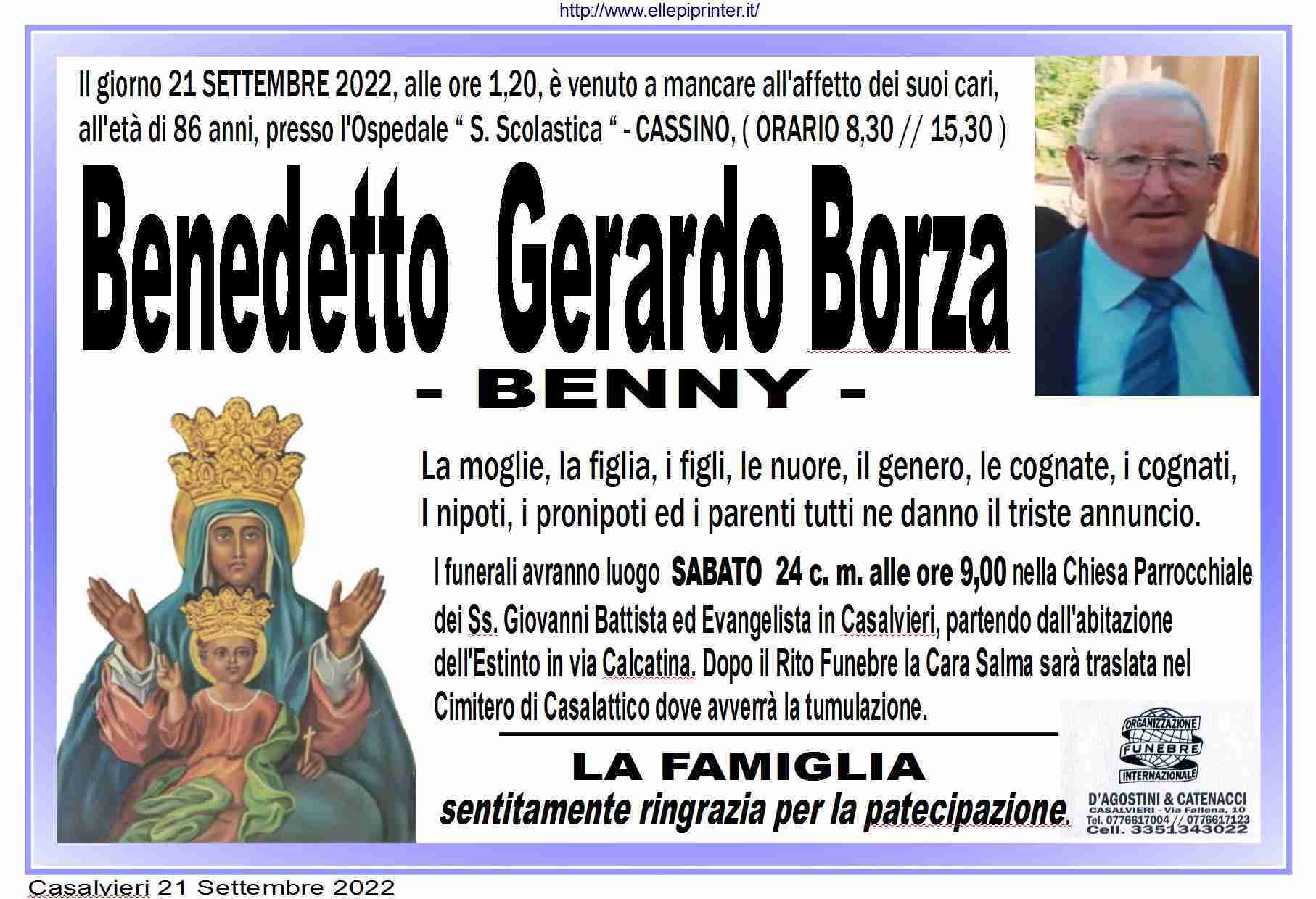 Benedetto Gerardo Borza