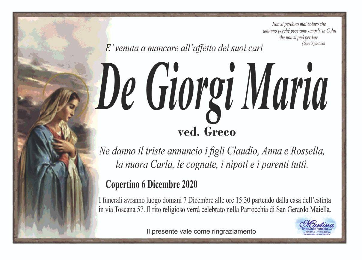 Maria De Giorgi