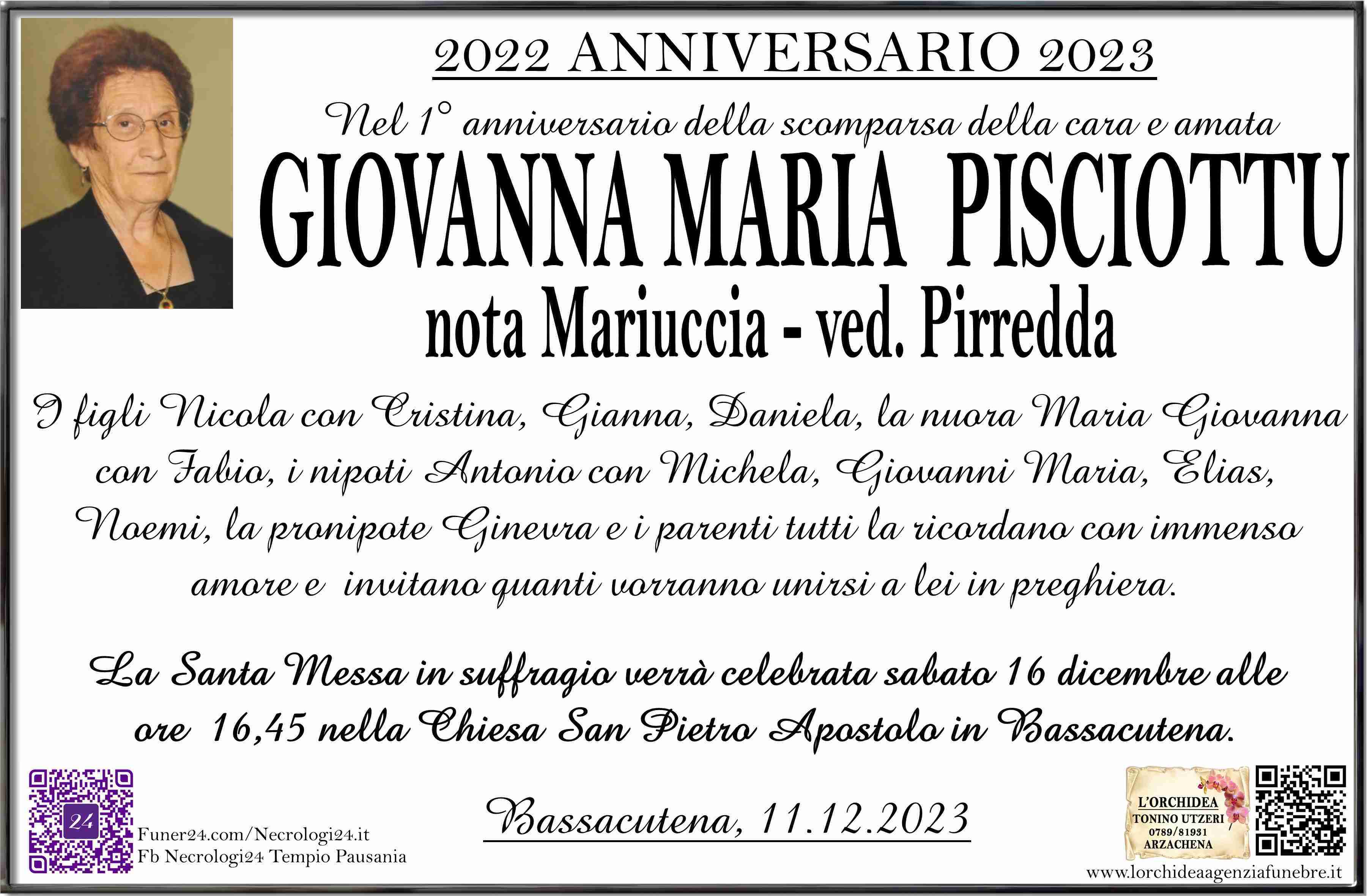 Giovanna Maria Pisciottu