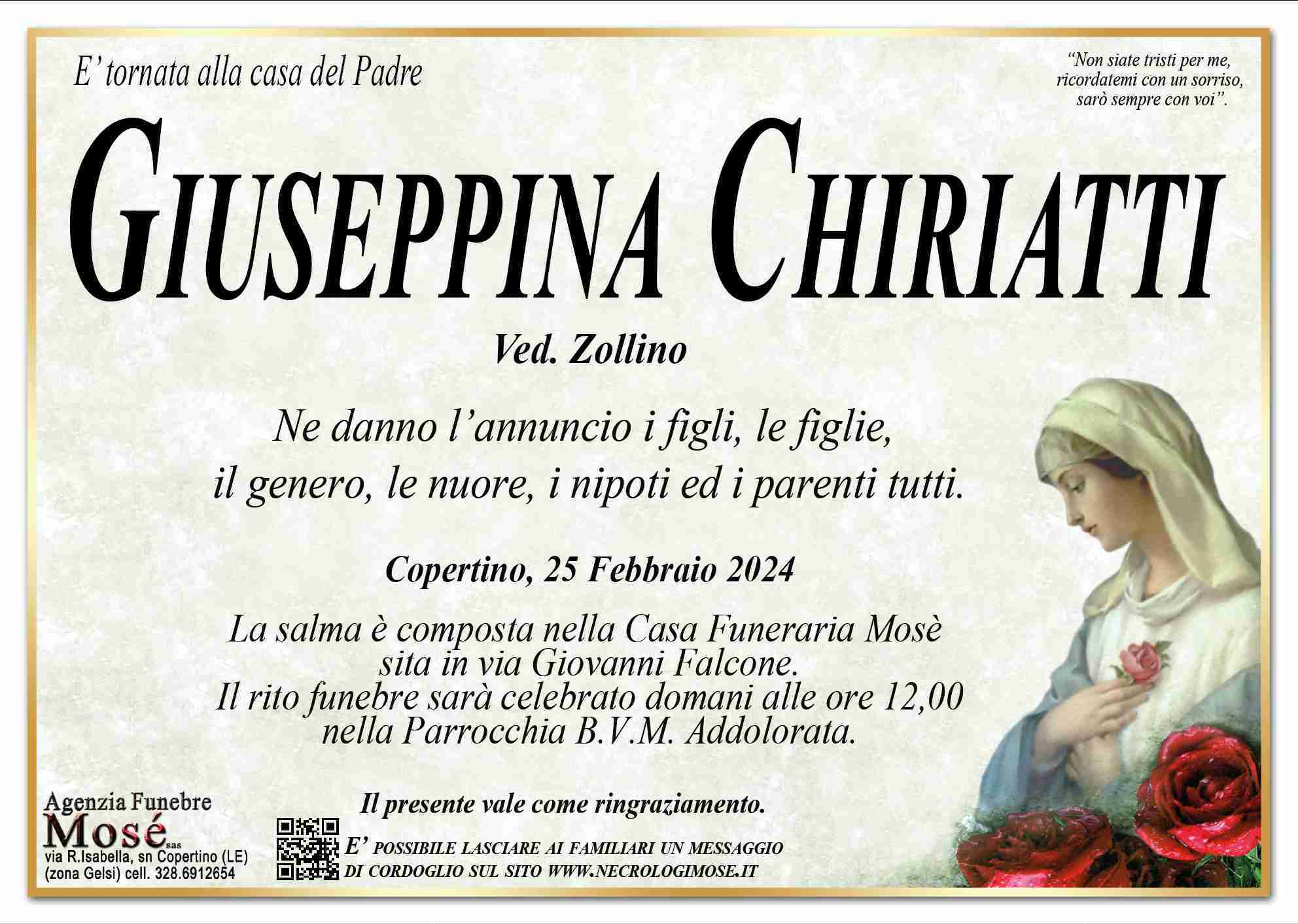 Giuseppina Maria Chiriatti