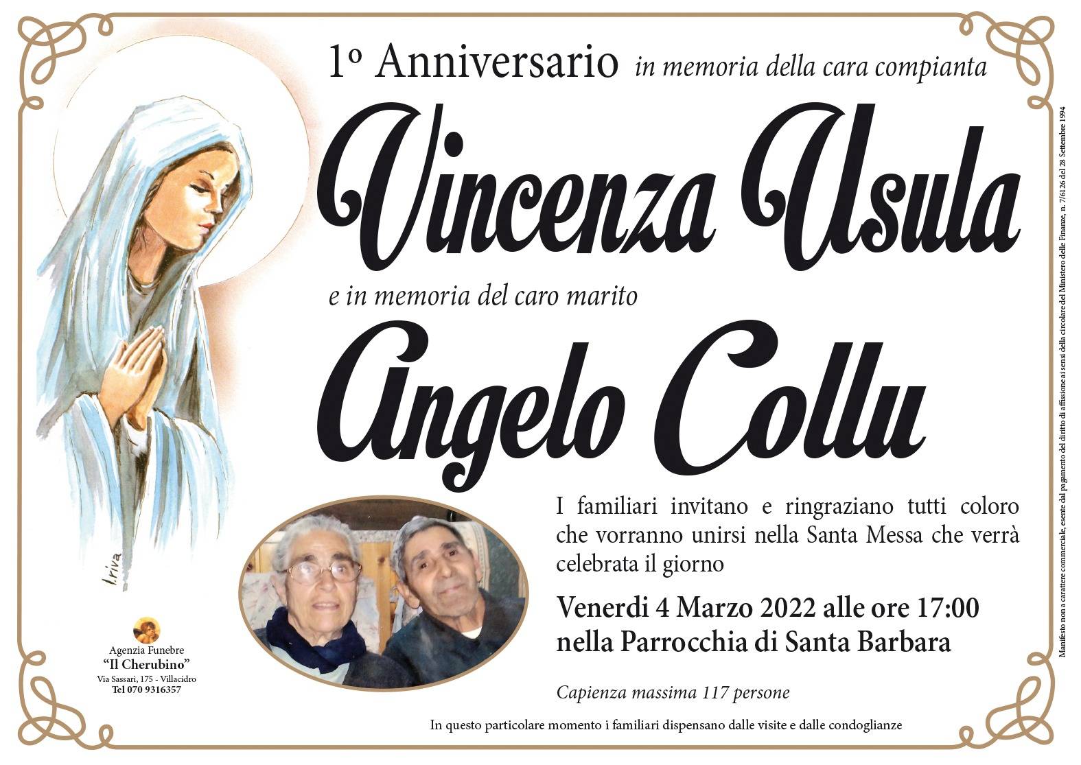 Vincenza Usula e Angelo Collu