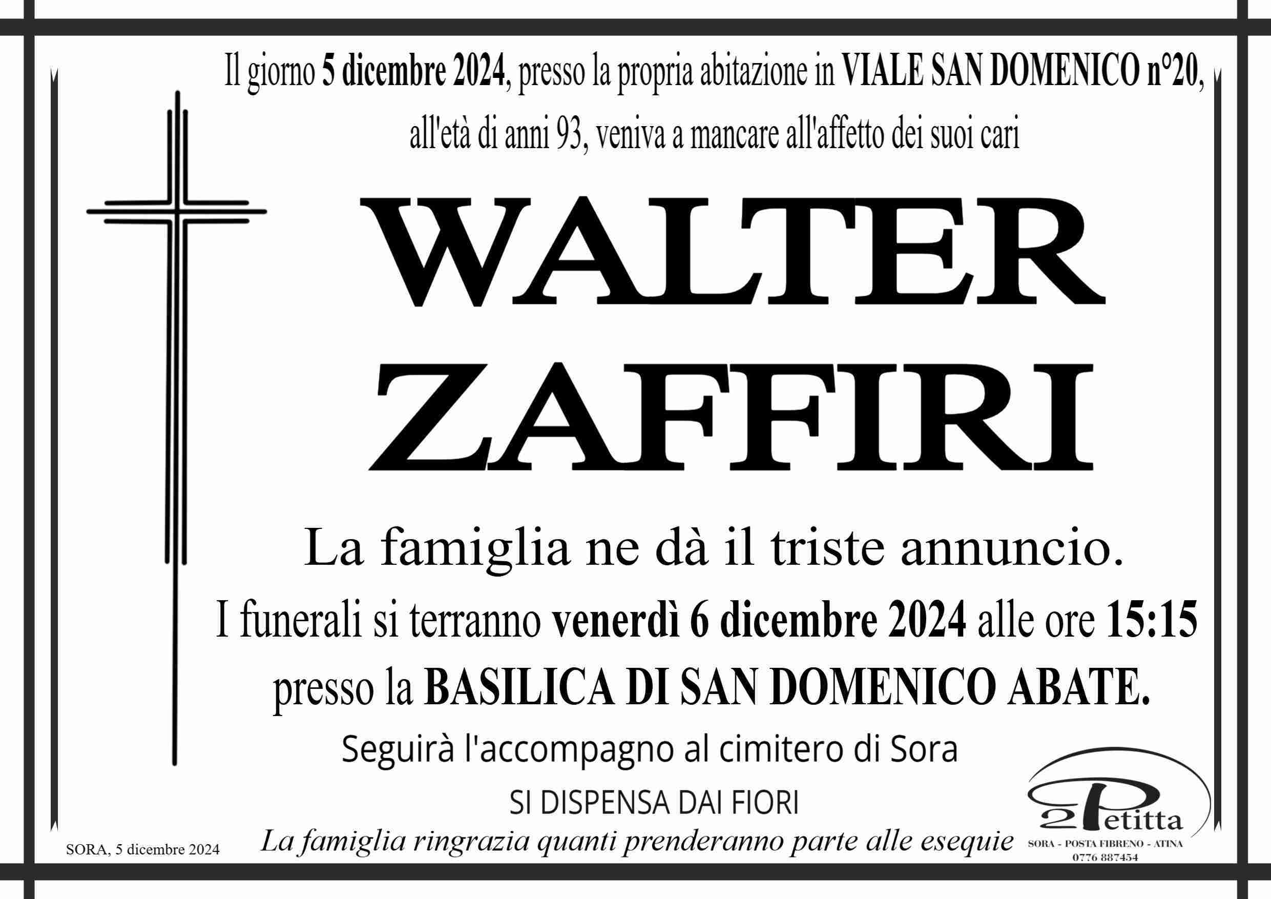 Zaffiri Walter