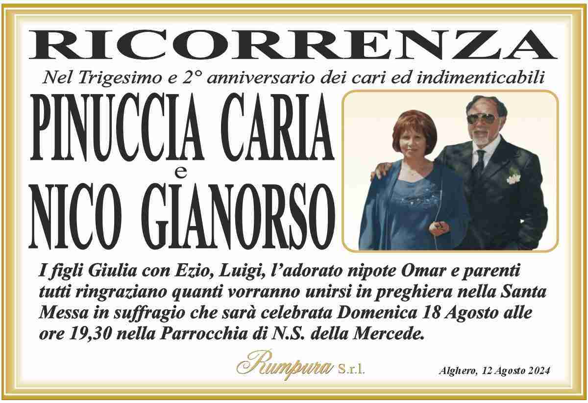 Pinuccia Caria e Nico Gianorso