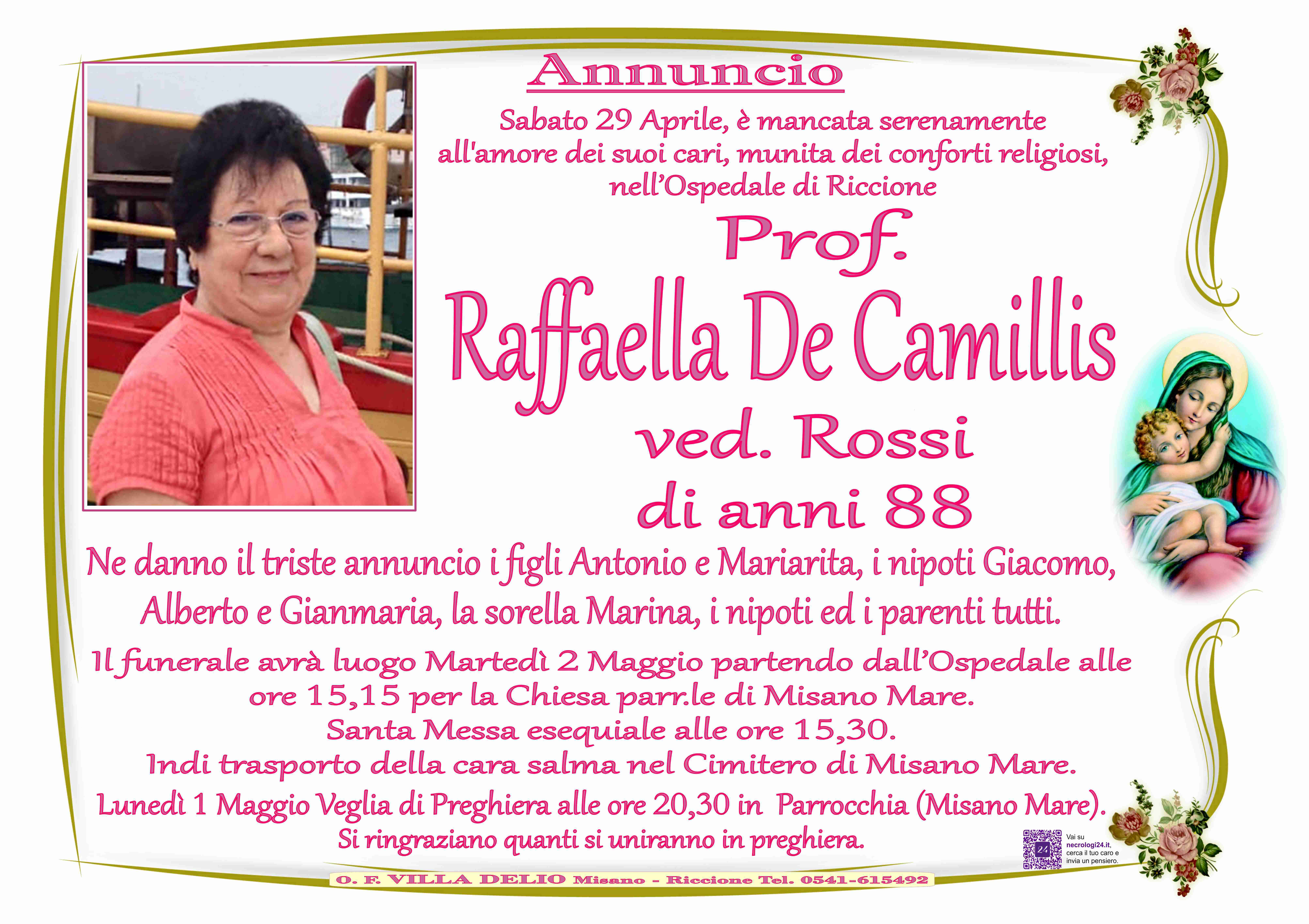 Prof. Raffaella De Camillis