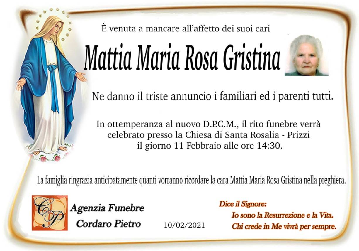 Mattia Maria Rosa Gristina