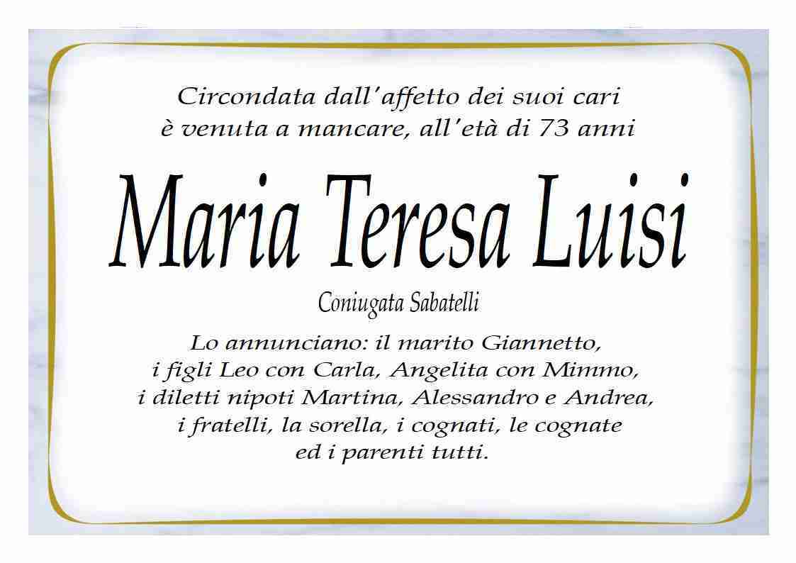 Maria Teresa Luisi