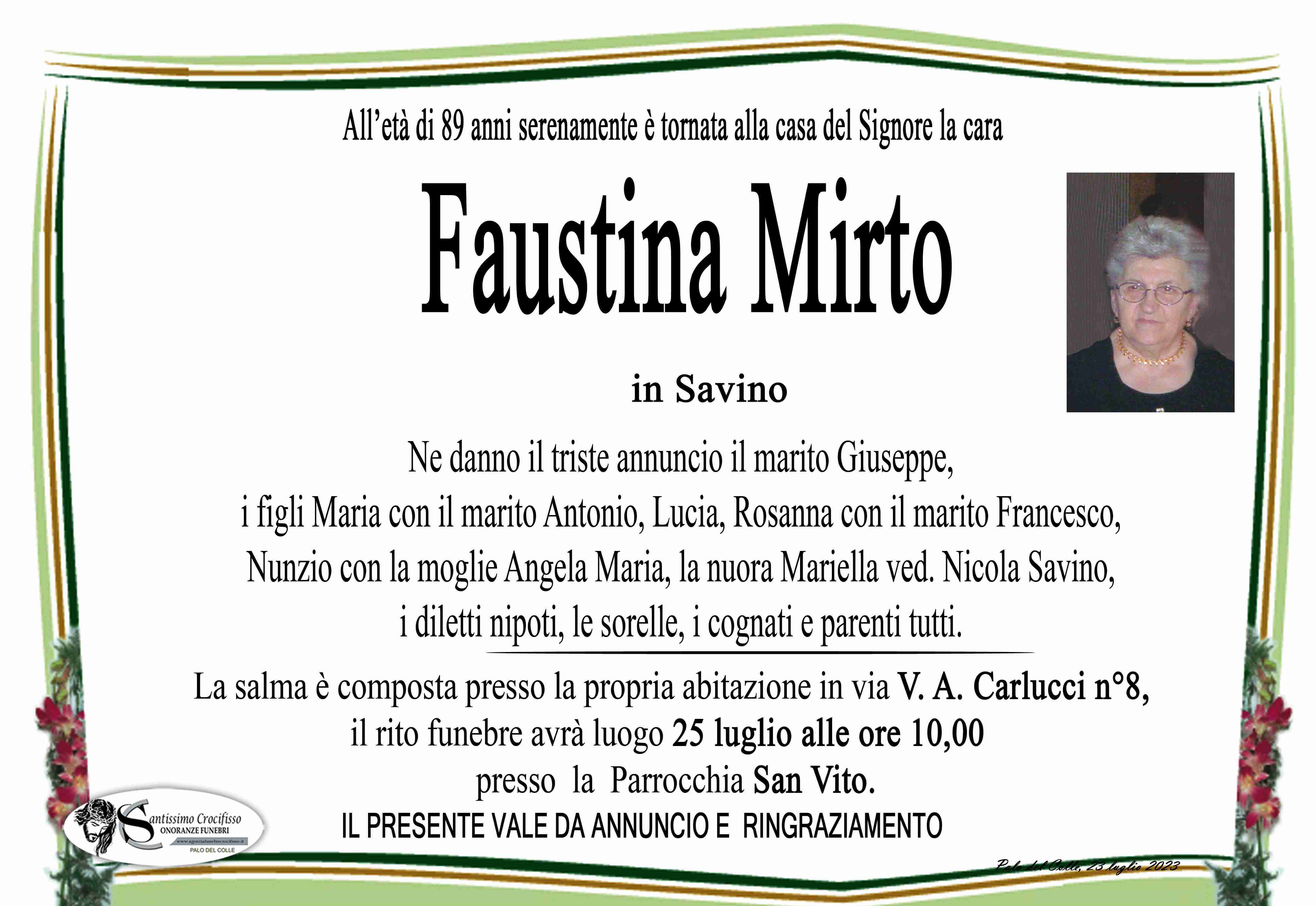 Faustina Mirto