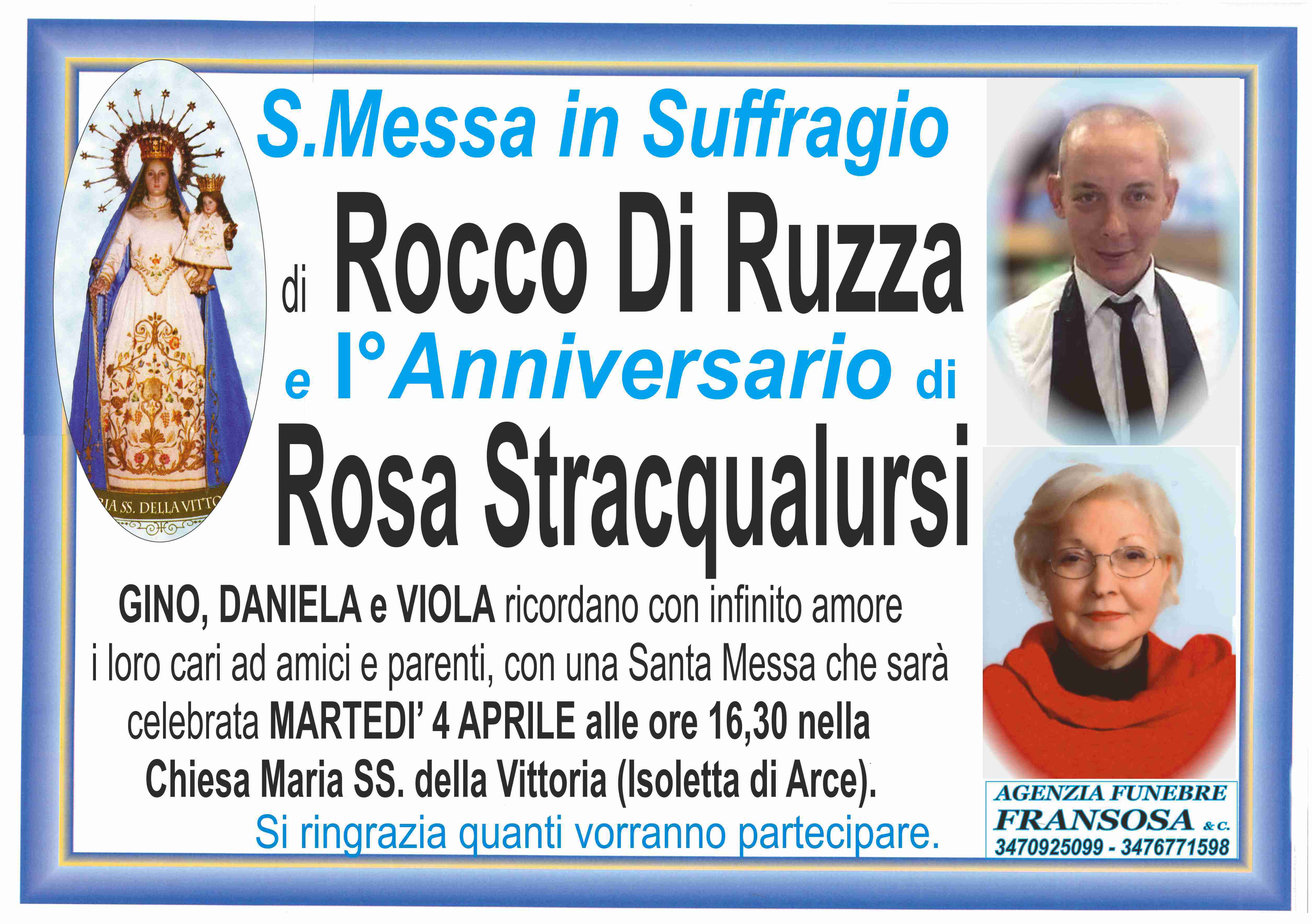 Rocco Di Ruzza e Rosa Stracqualursi
