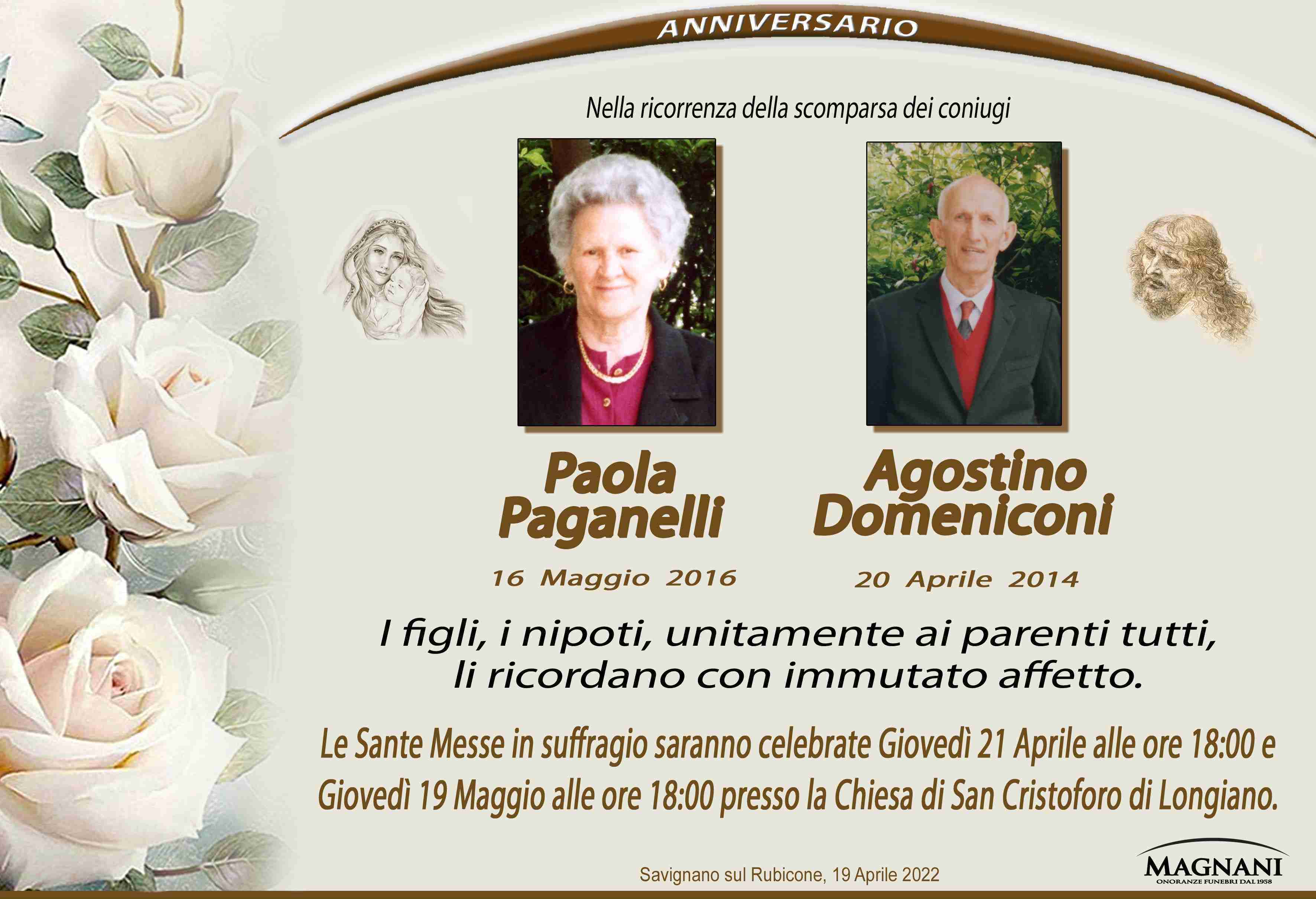 Paola Paganelli e Agostino Domeniconi