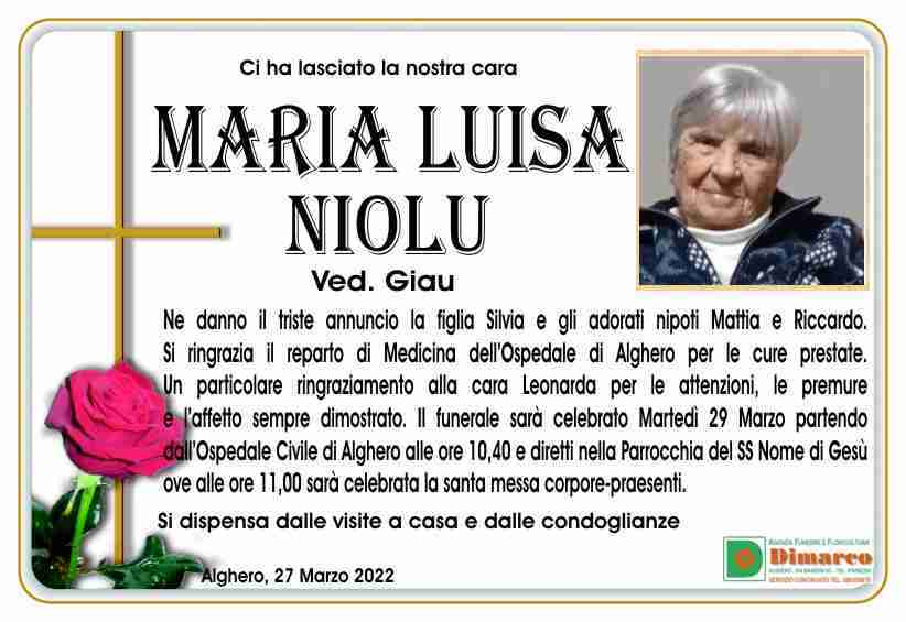 Maria Luisa Niolu