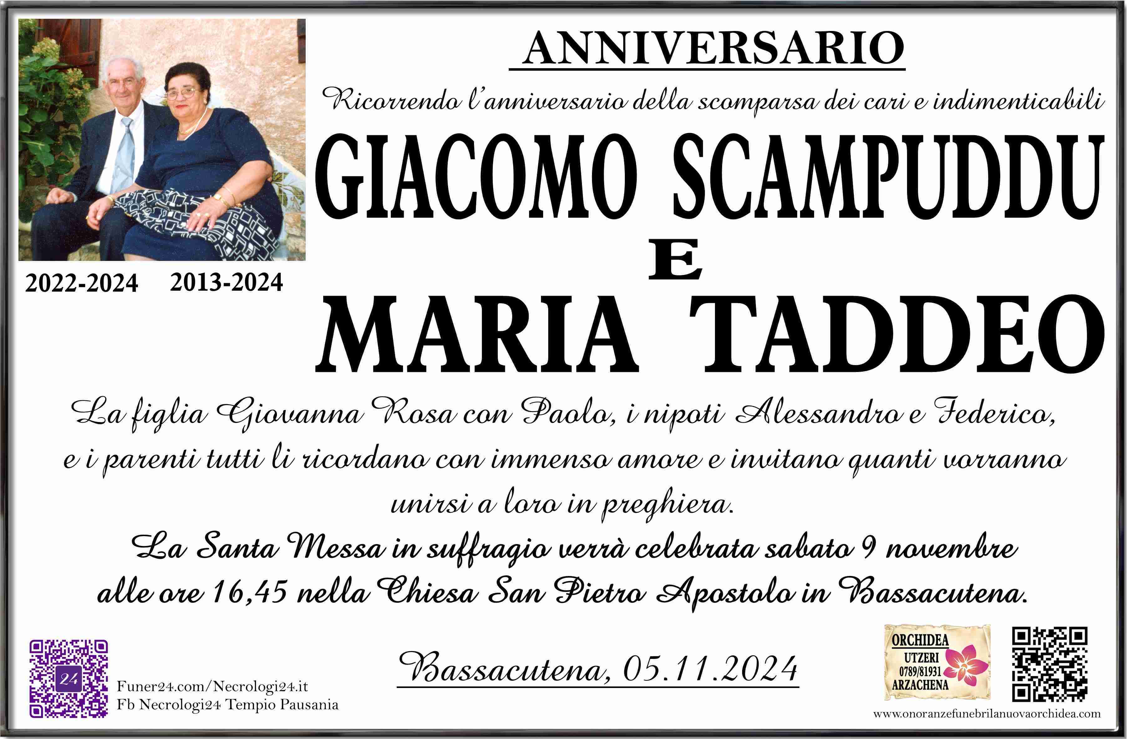 Giacomo Scampuddu e Maria Taddeo