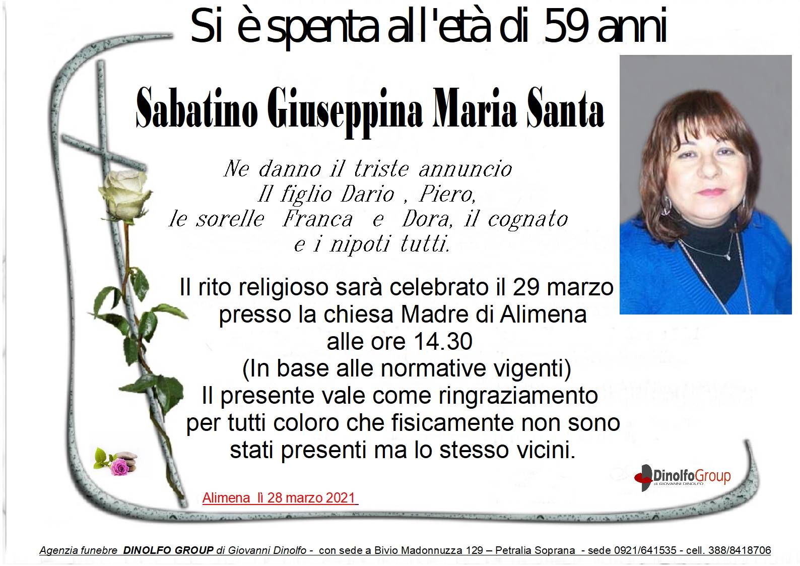 Giuseppa Maria Santa Sabatino