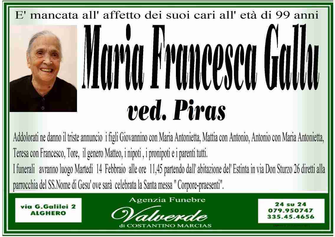 Maria Francesca Gallu