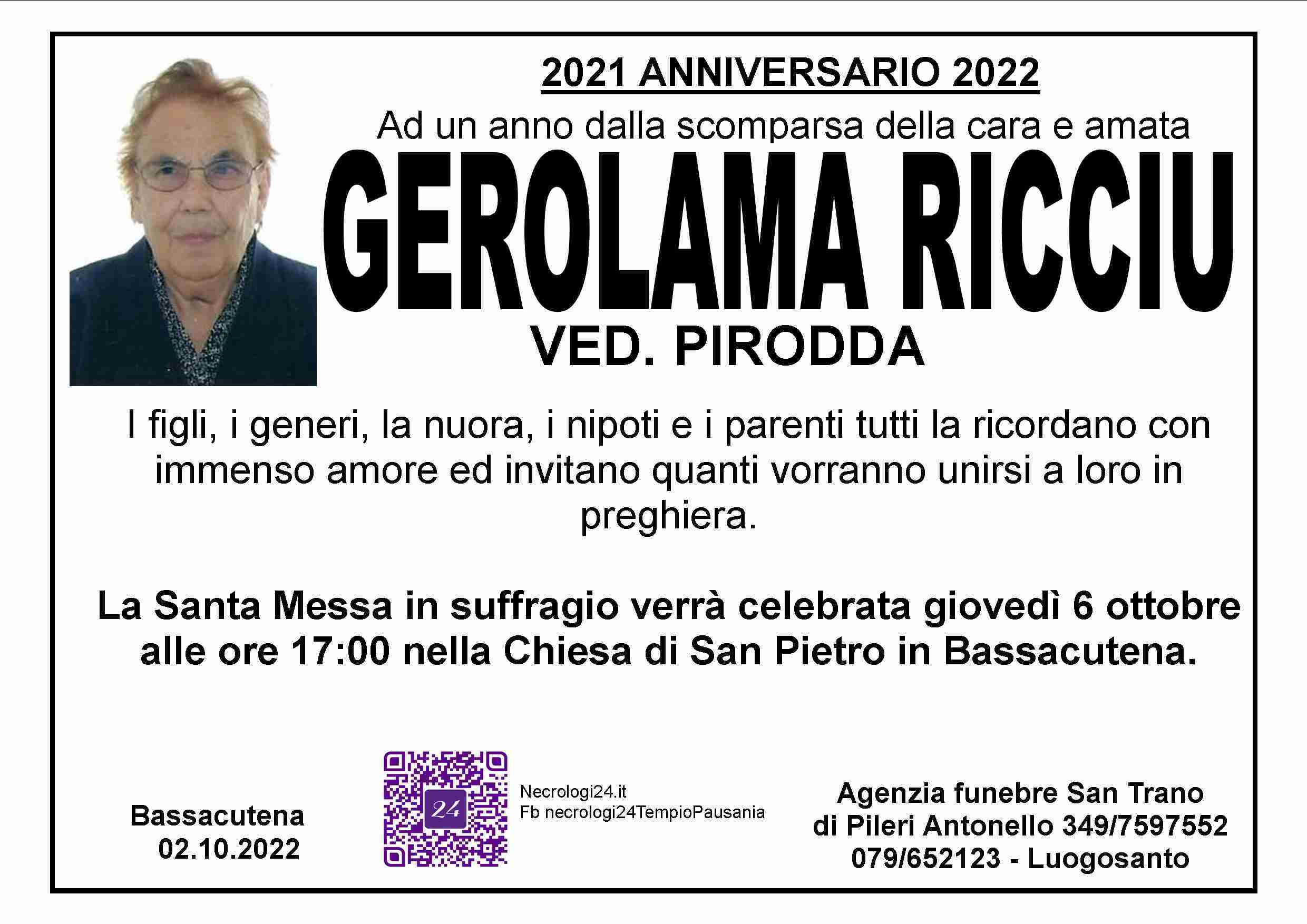 Gerolama Ricciu