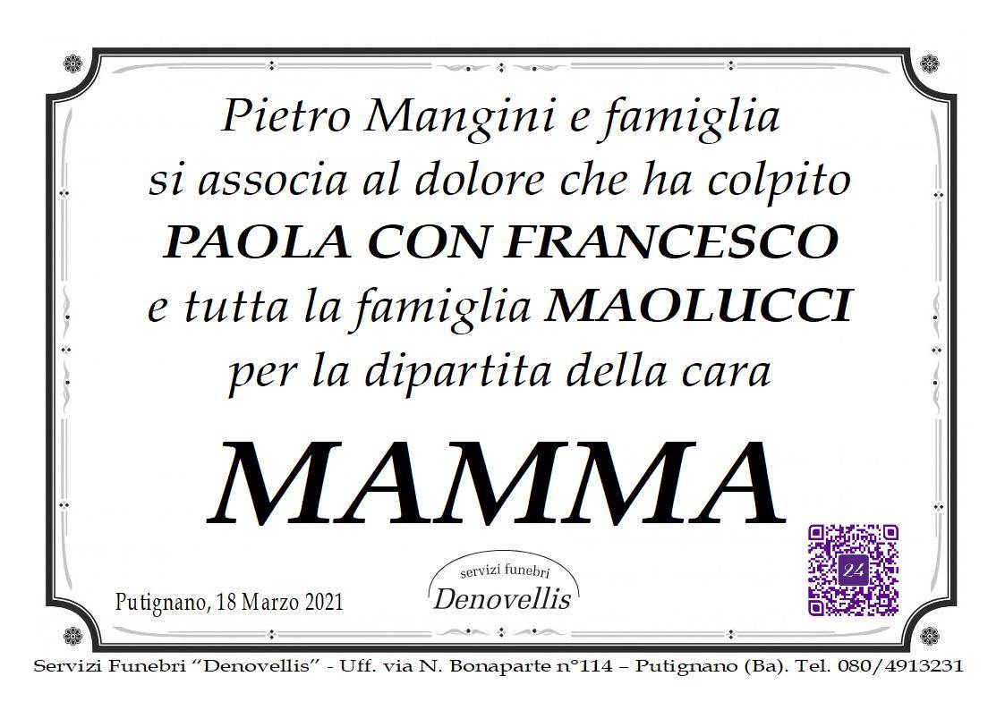 Pietro Mangini e famiglia