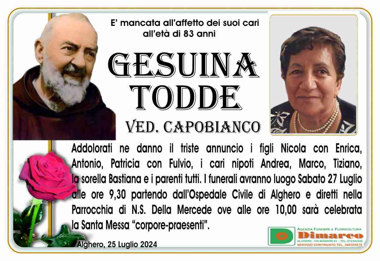 Gesuina Todde ved. Capobianco