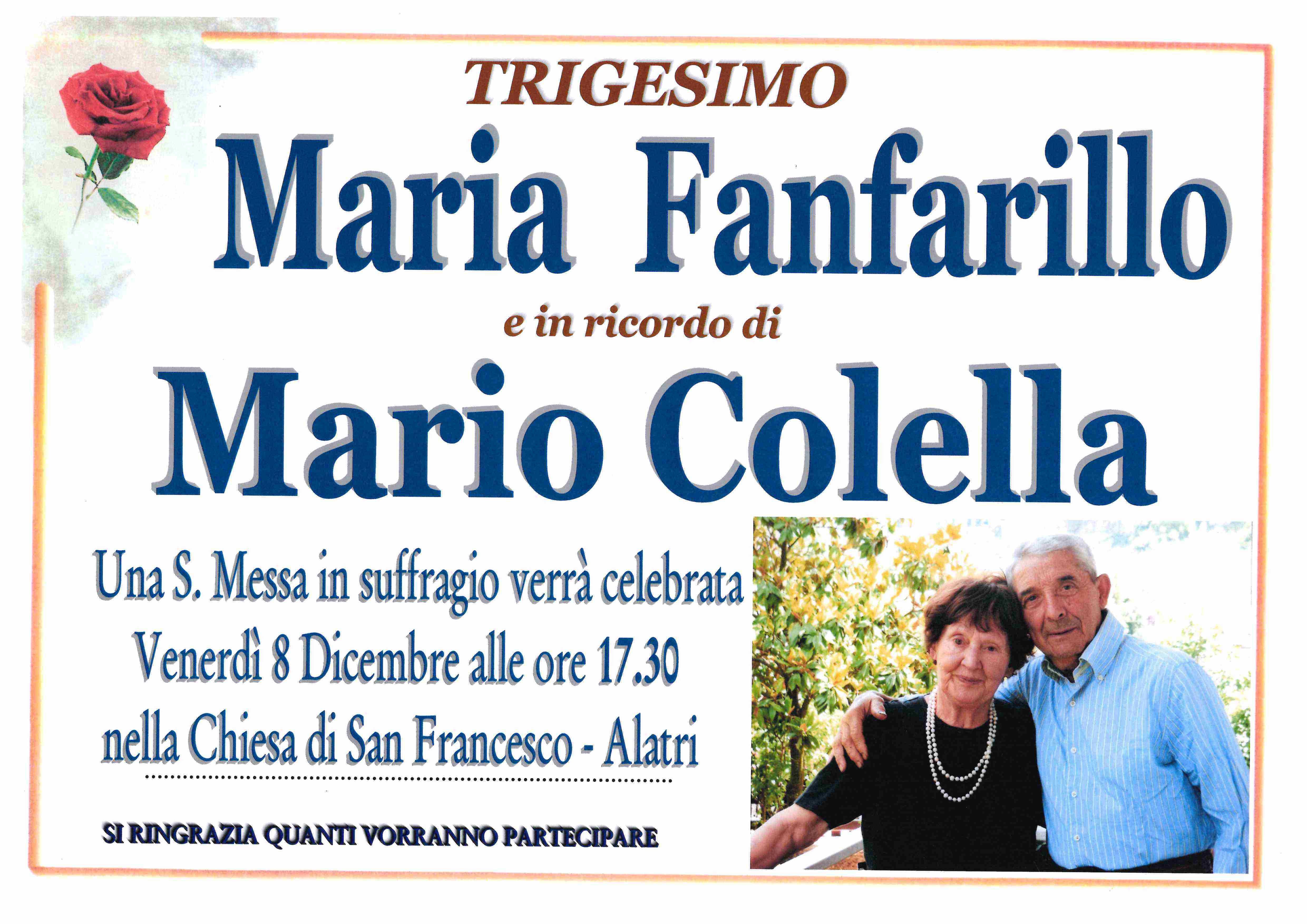 Maria Fanfarillo e Mario Colella