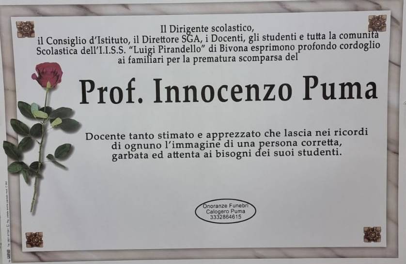 La Comunità Scolastica dell’I.I.S.S. “Luigi Pirandello” - Bivona