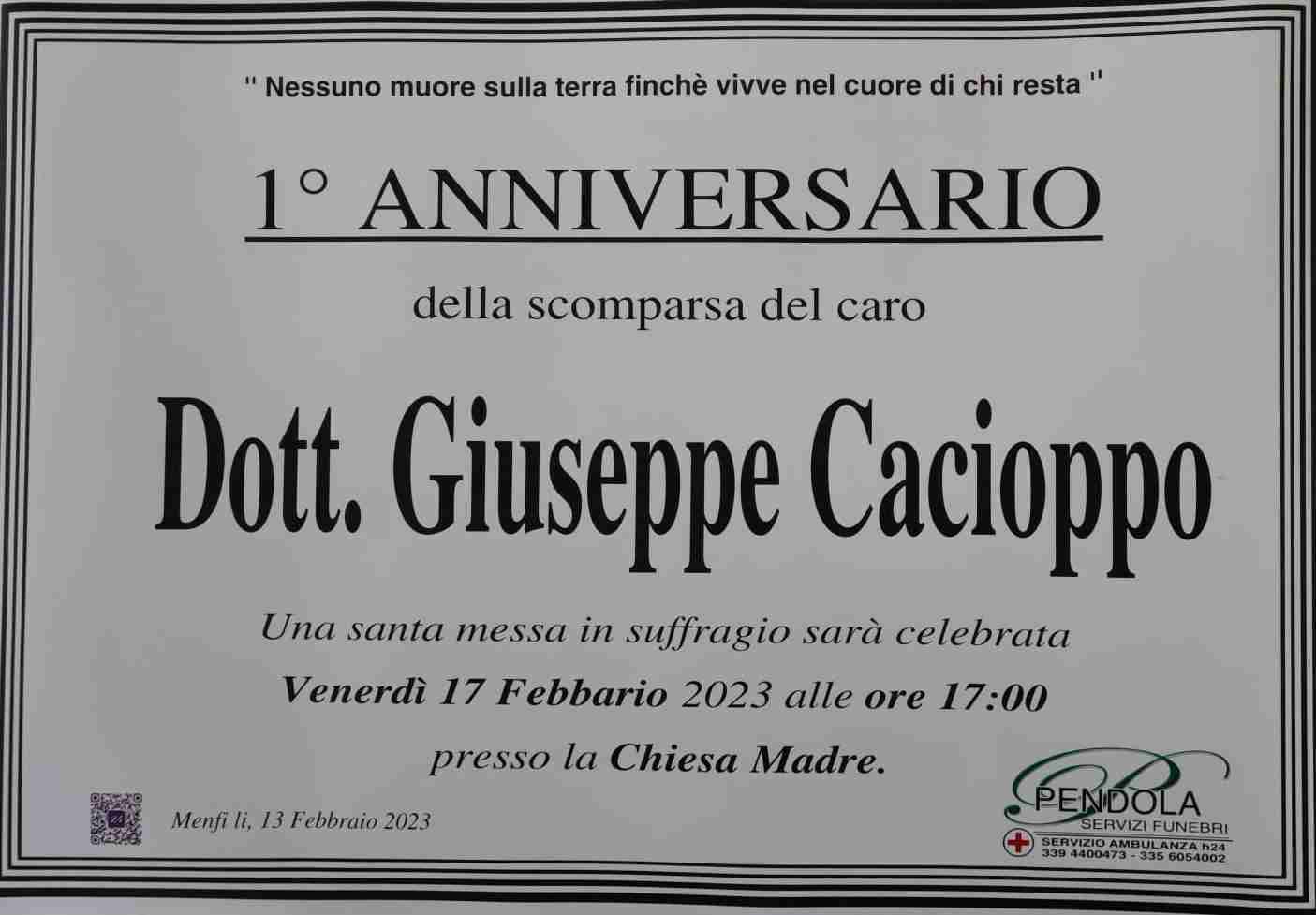Dott. Giuseppe Cacioppo