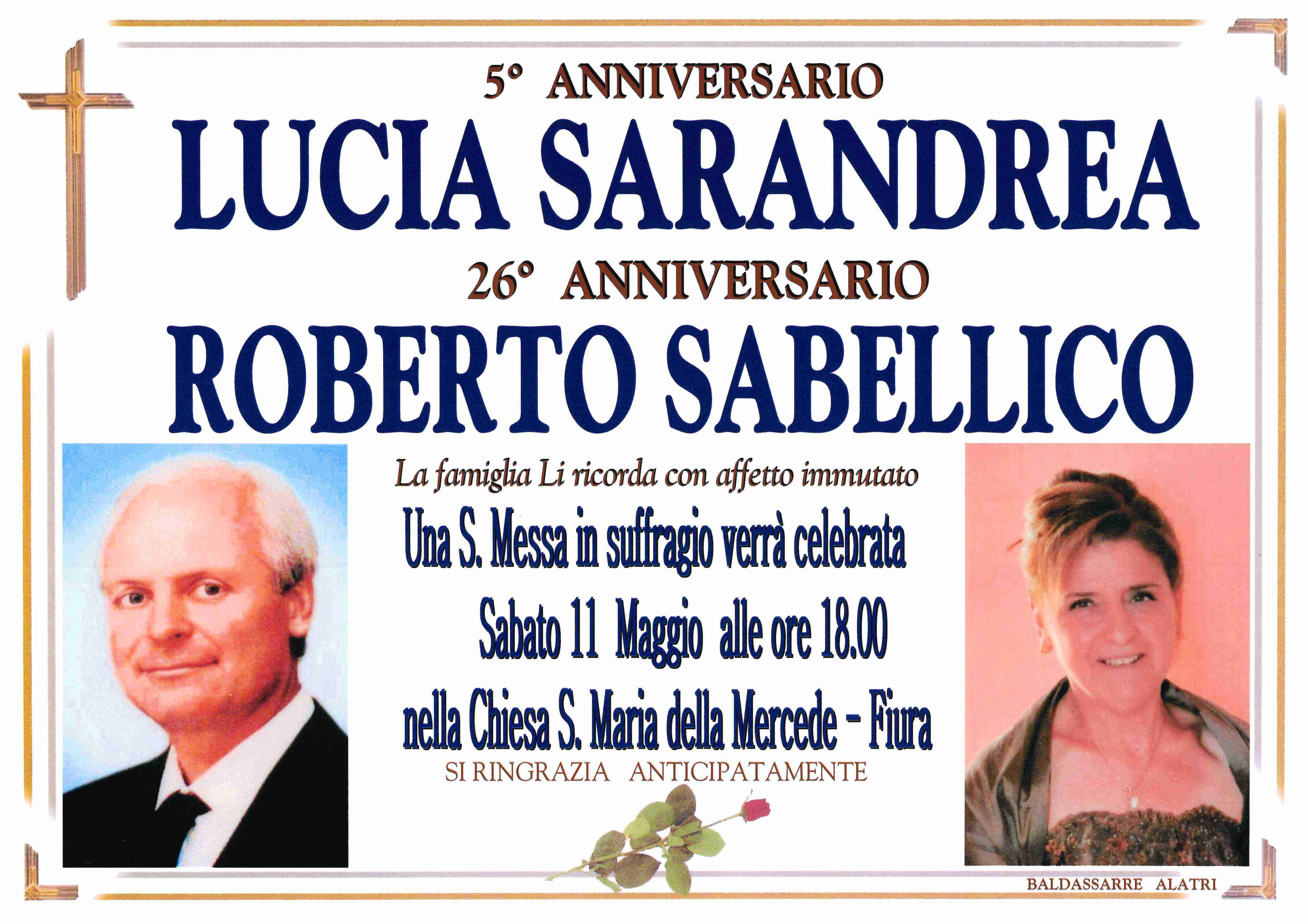 Lucia Sarandrea e Roberto Sabellico
