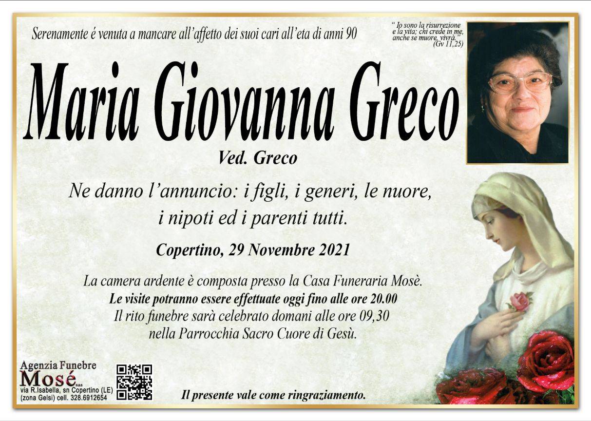 Maria Giovanna Greco
