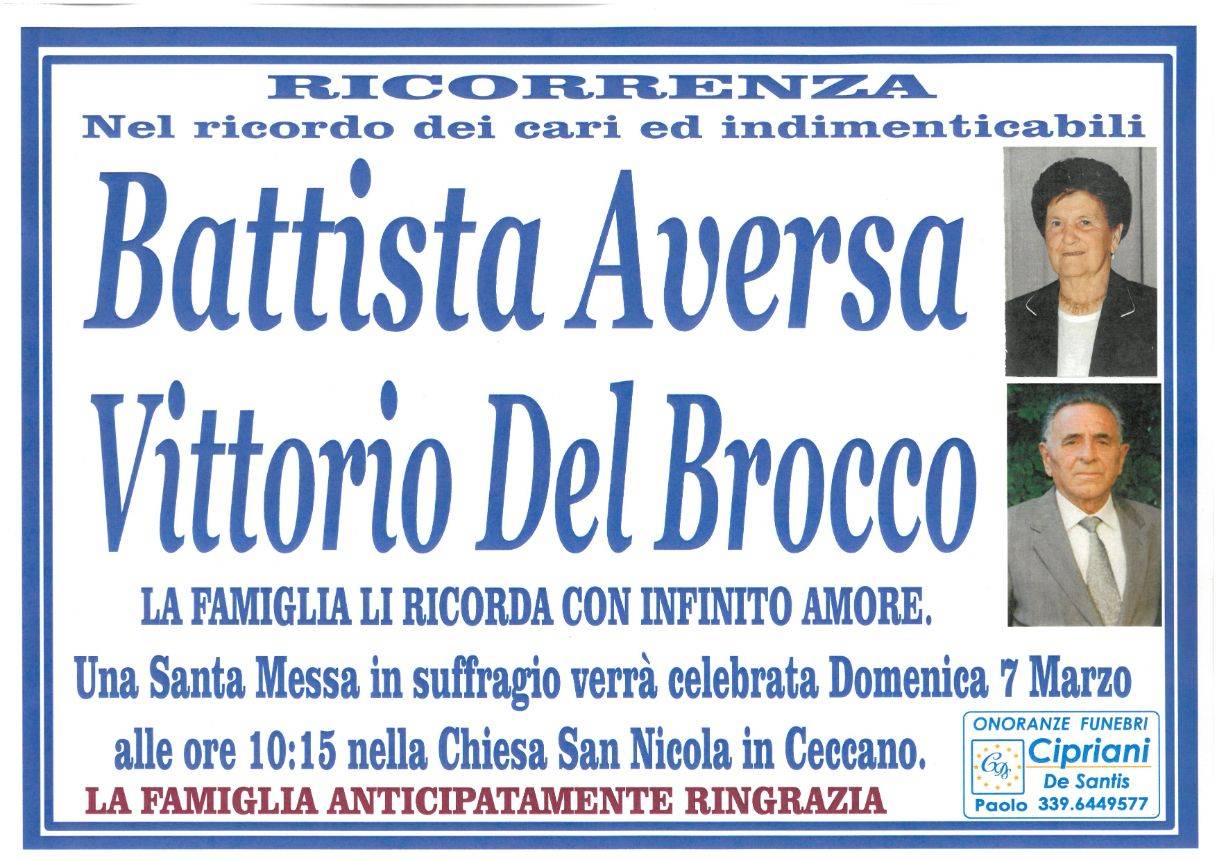 Battista Aversa e Vittorio Del Brocco