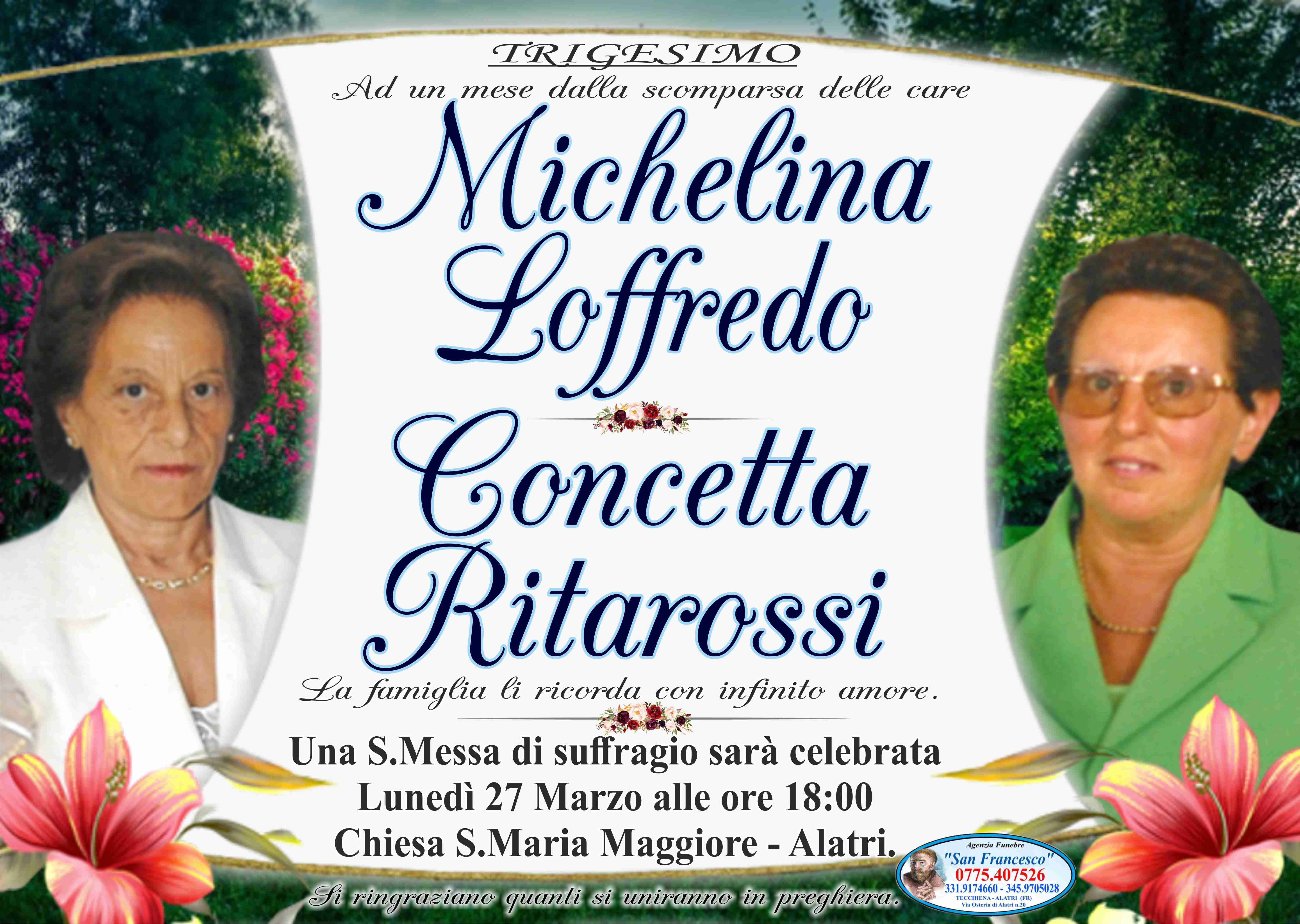 Michelina Loffredo e Concetta Ritarossi