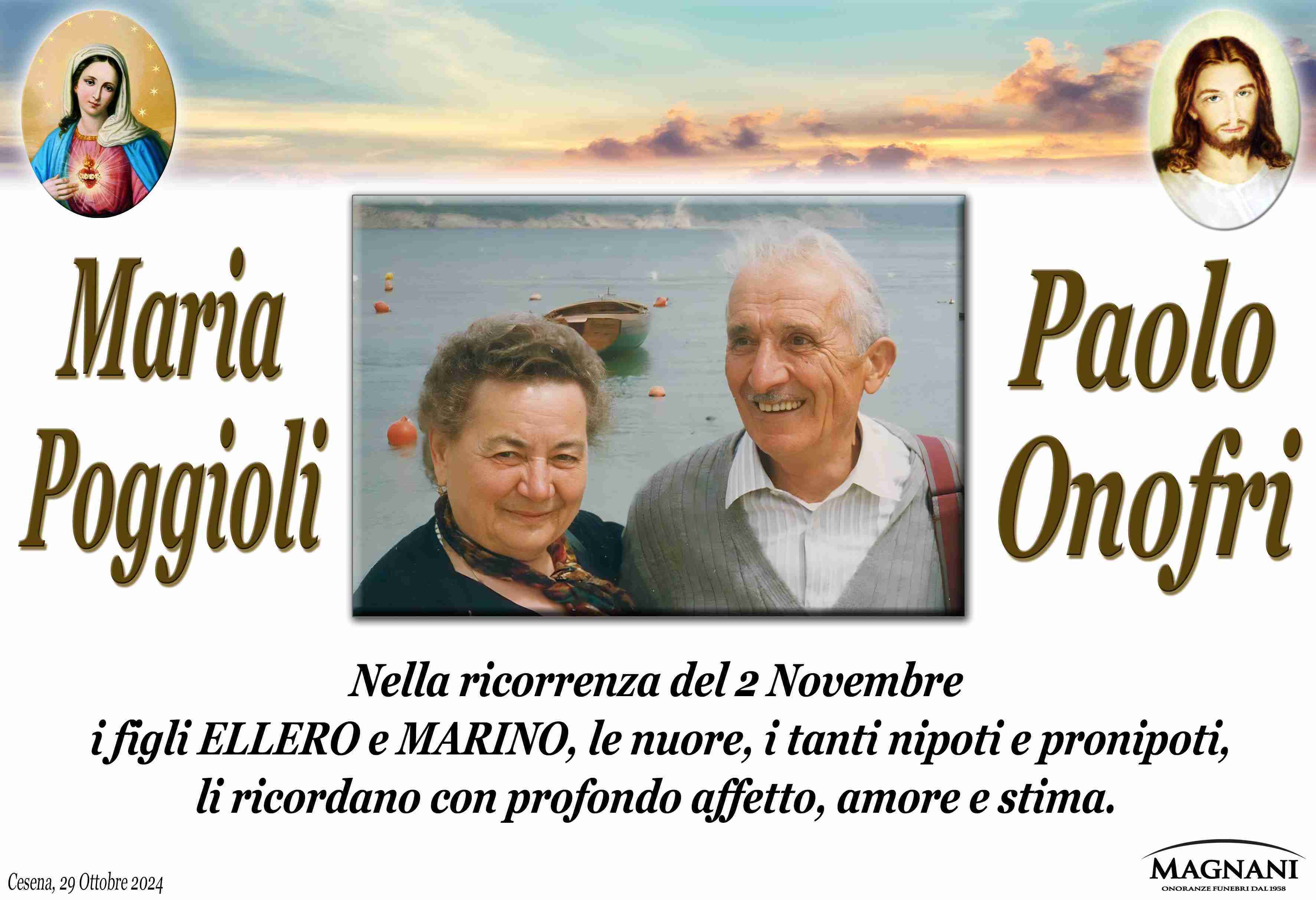 Paolo Onofri e Maria Poggioli