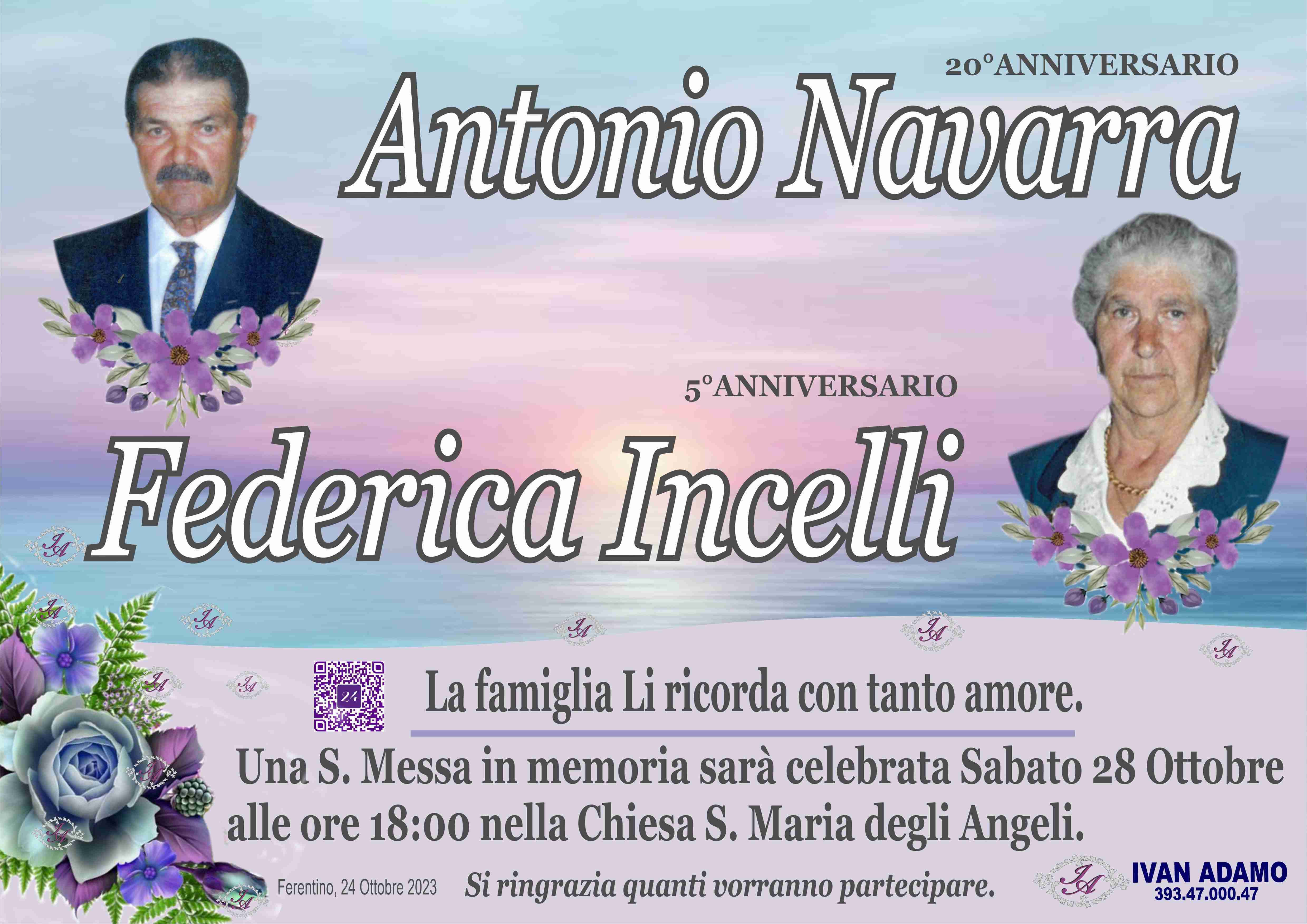 Antonio Navarra e Federica Incelli