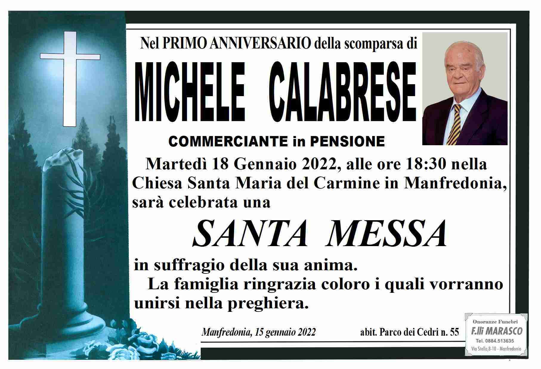 Funerali e annunci funebri a Michele Calabrese Funer24