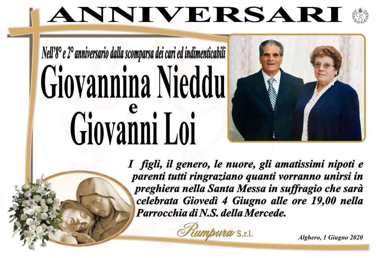 Coniugi Giovannina Nieddu e Giovanni Loi