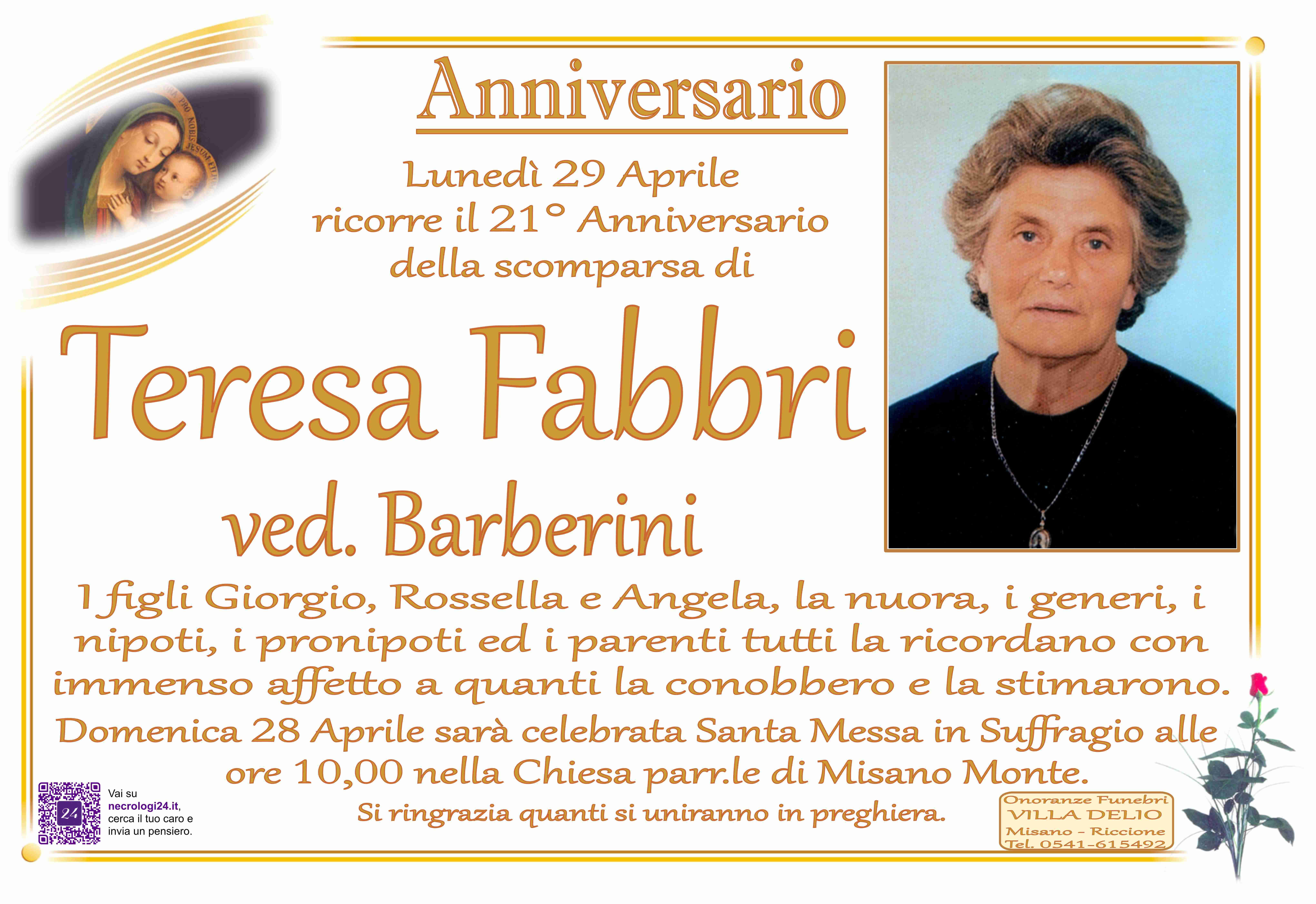 Teresa Fabbri ved. Barberini