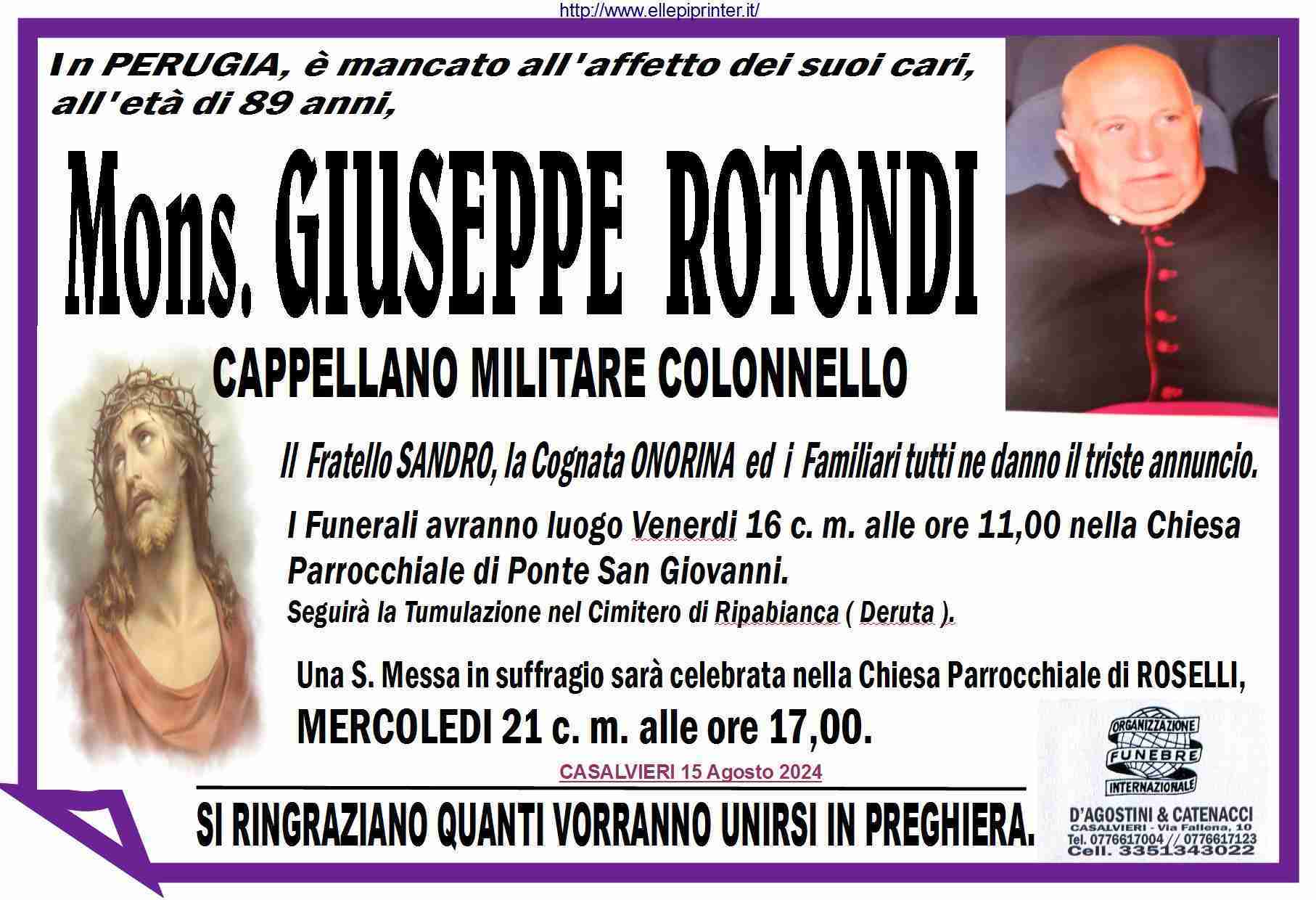 Mons. Giuseppe Rotondi