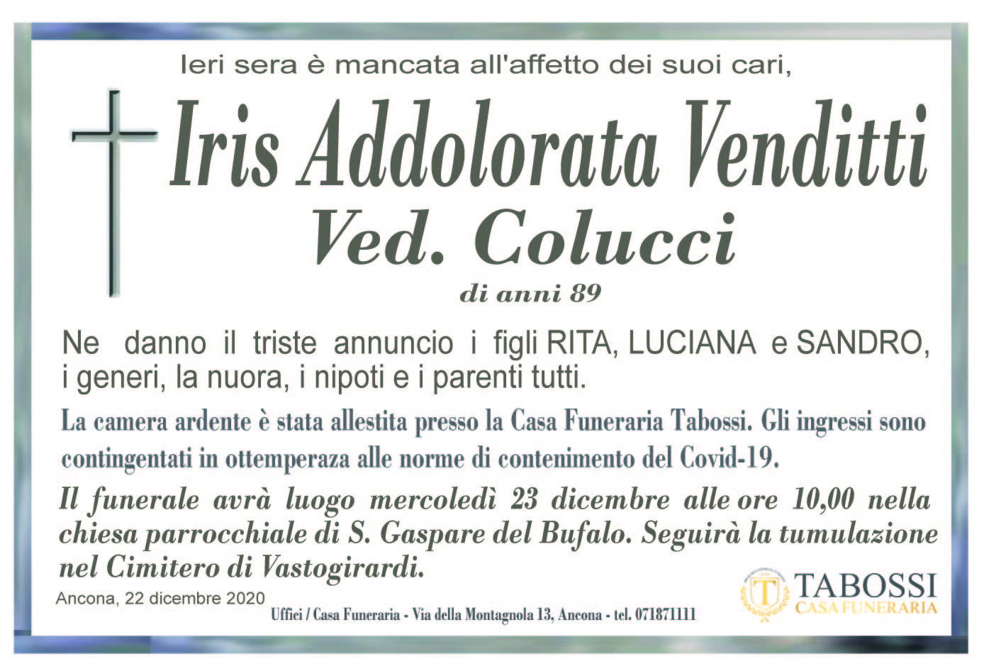 Iris Addolorata Venditti
