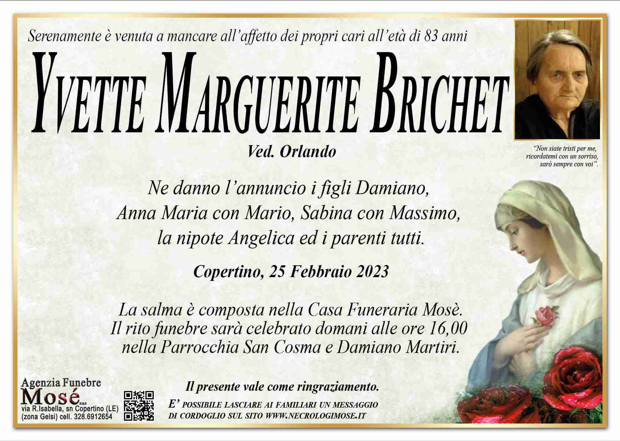 Yvette Marguerite Brichet