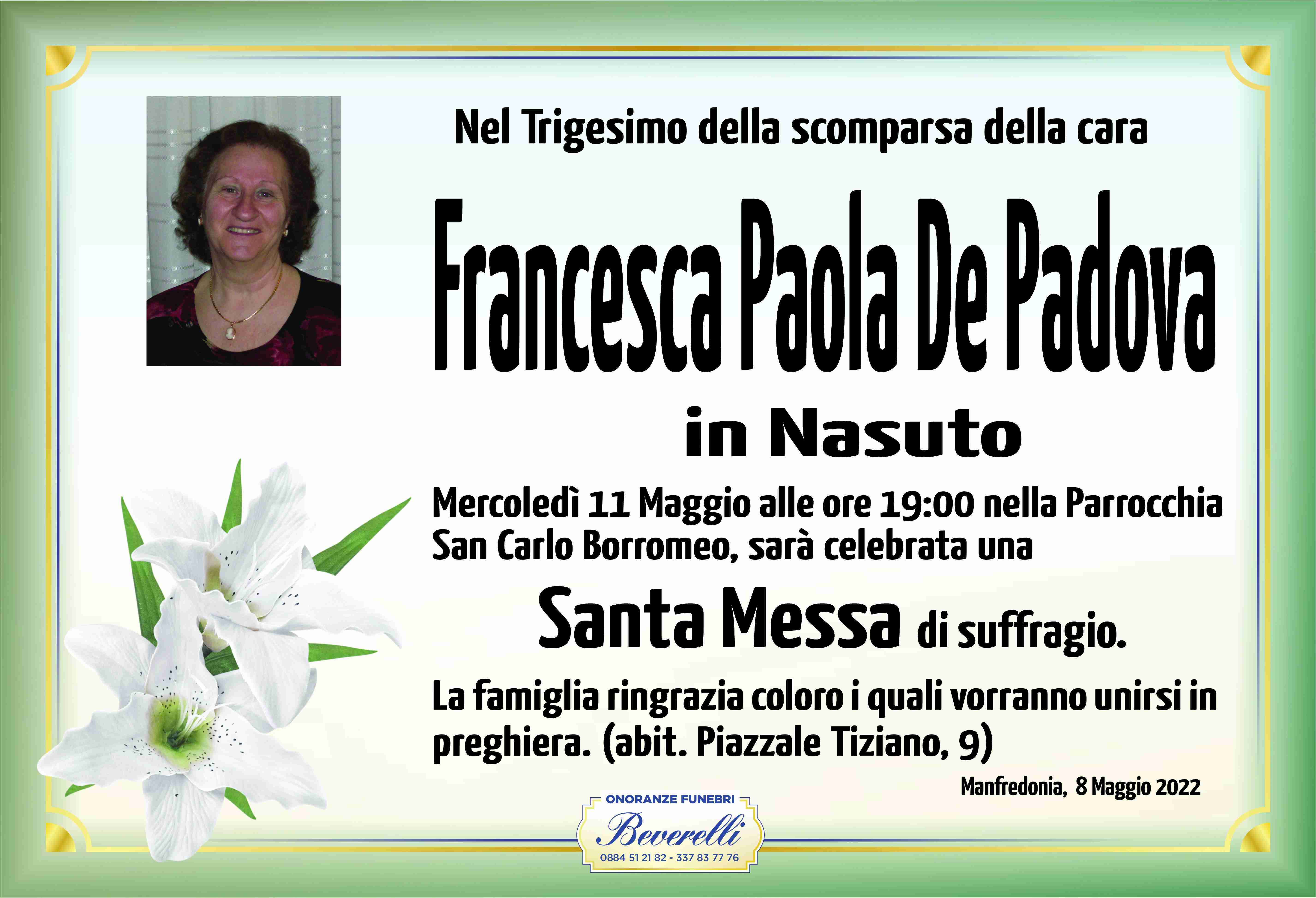 Francesca Paola De Padova
