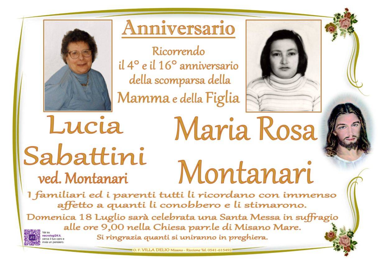 Lucia Sabattini e Maria Rosa Montanari