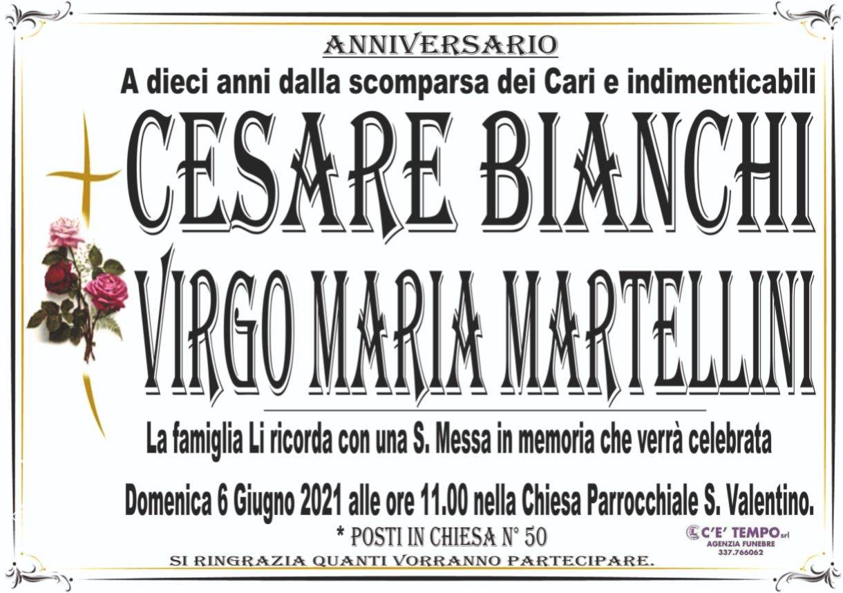 Cesare Bianchi e Virgo Maria Martellini