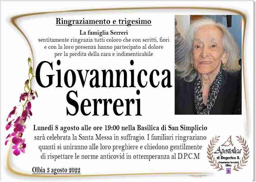 Giovannicca Serreri