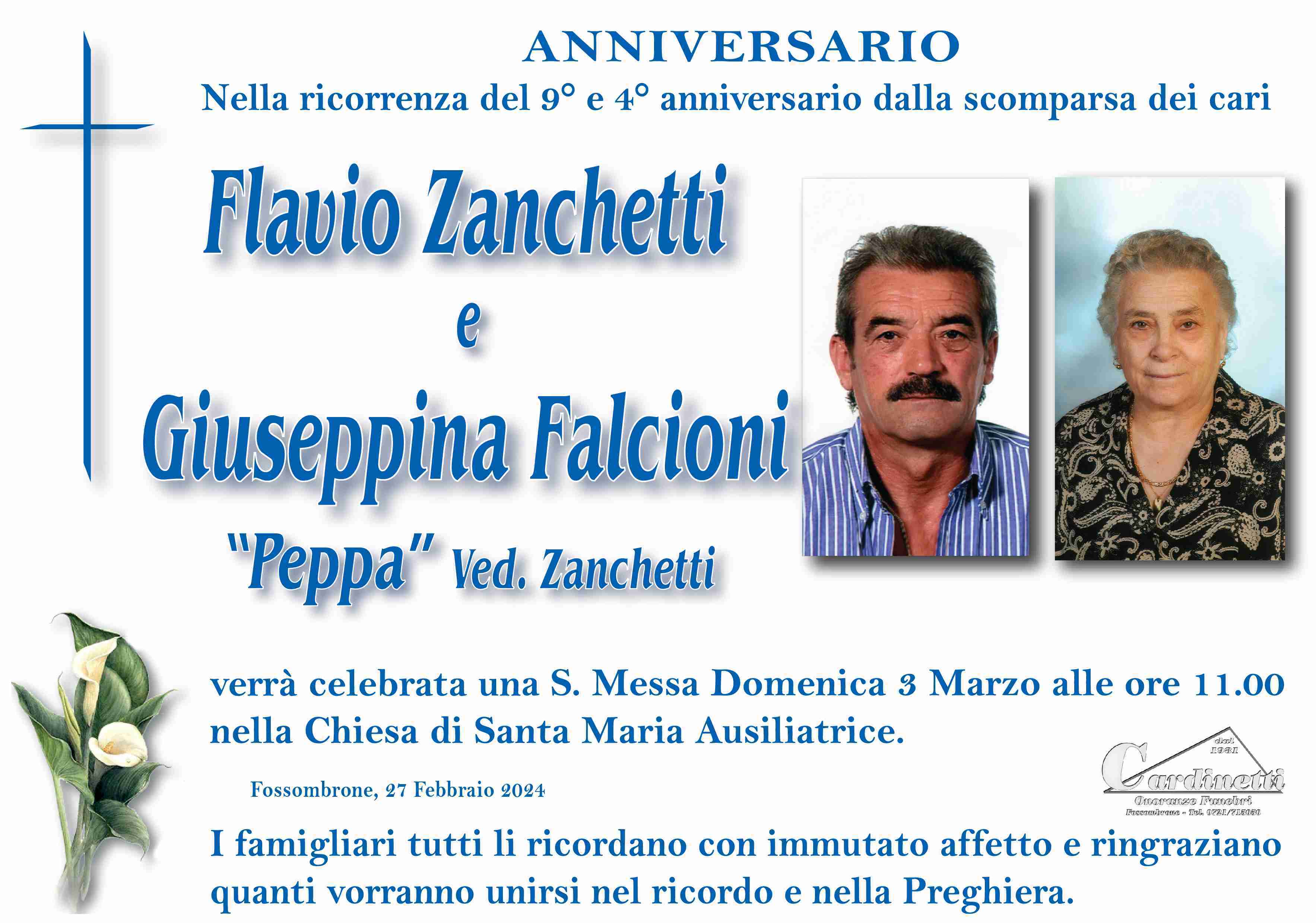 Flavio Zanchetti e Giuseppina Falcioni