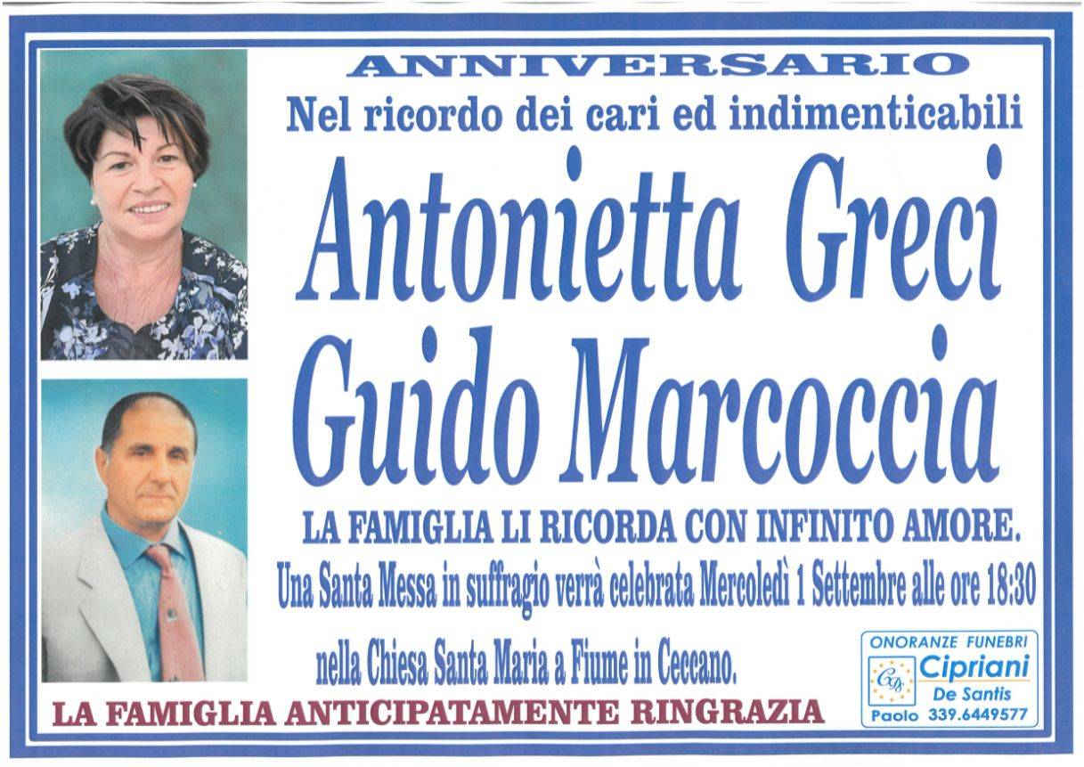 Antonietta Greci e Guido Marcoccia