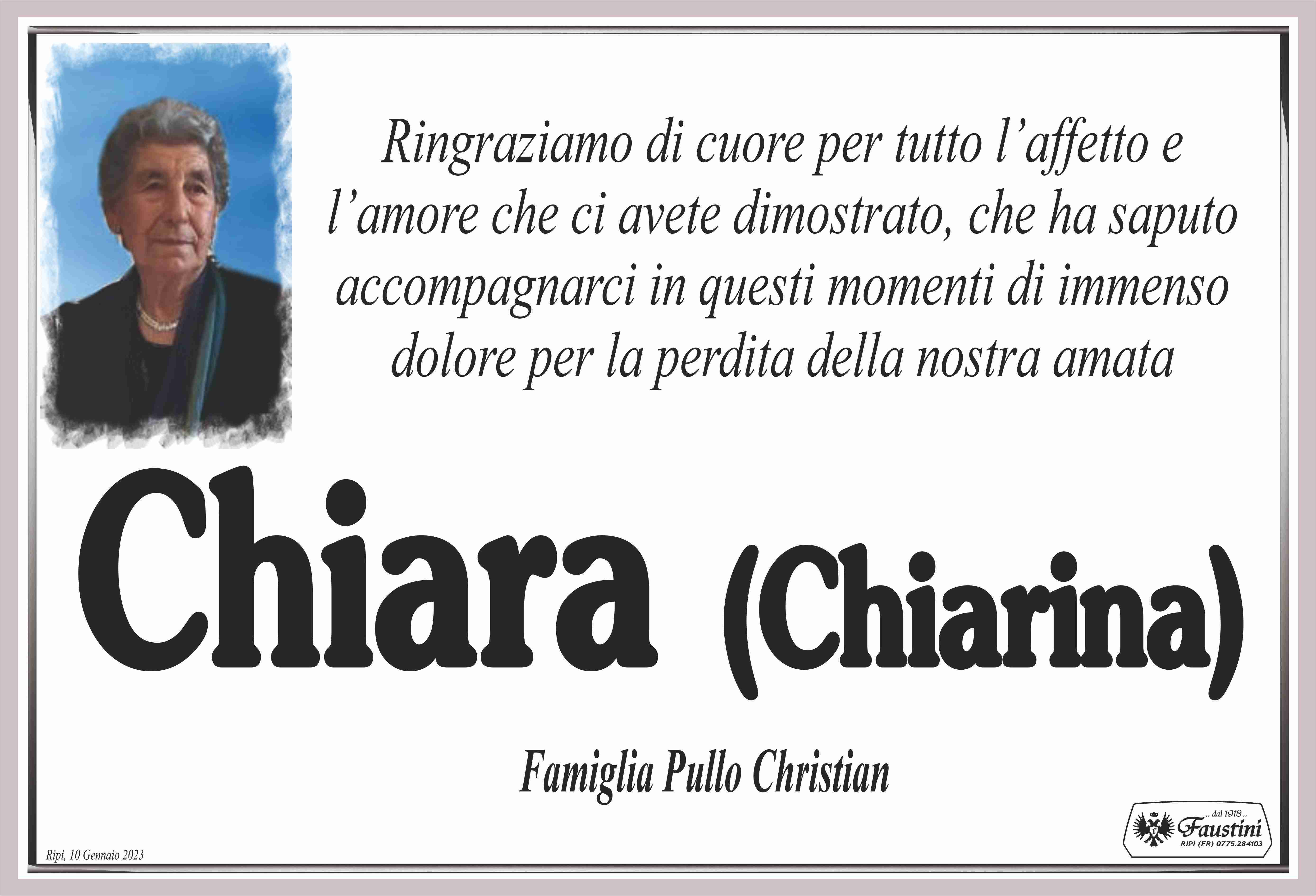 Chiara Lunghi "Chiarina"