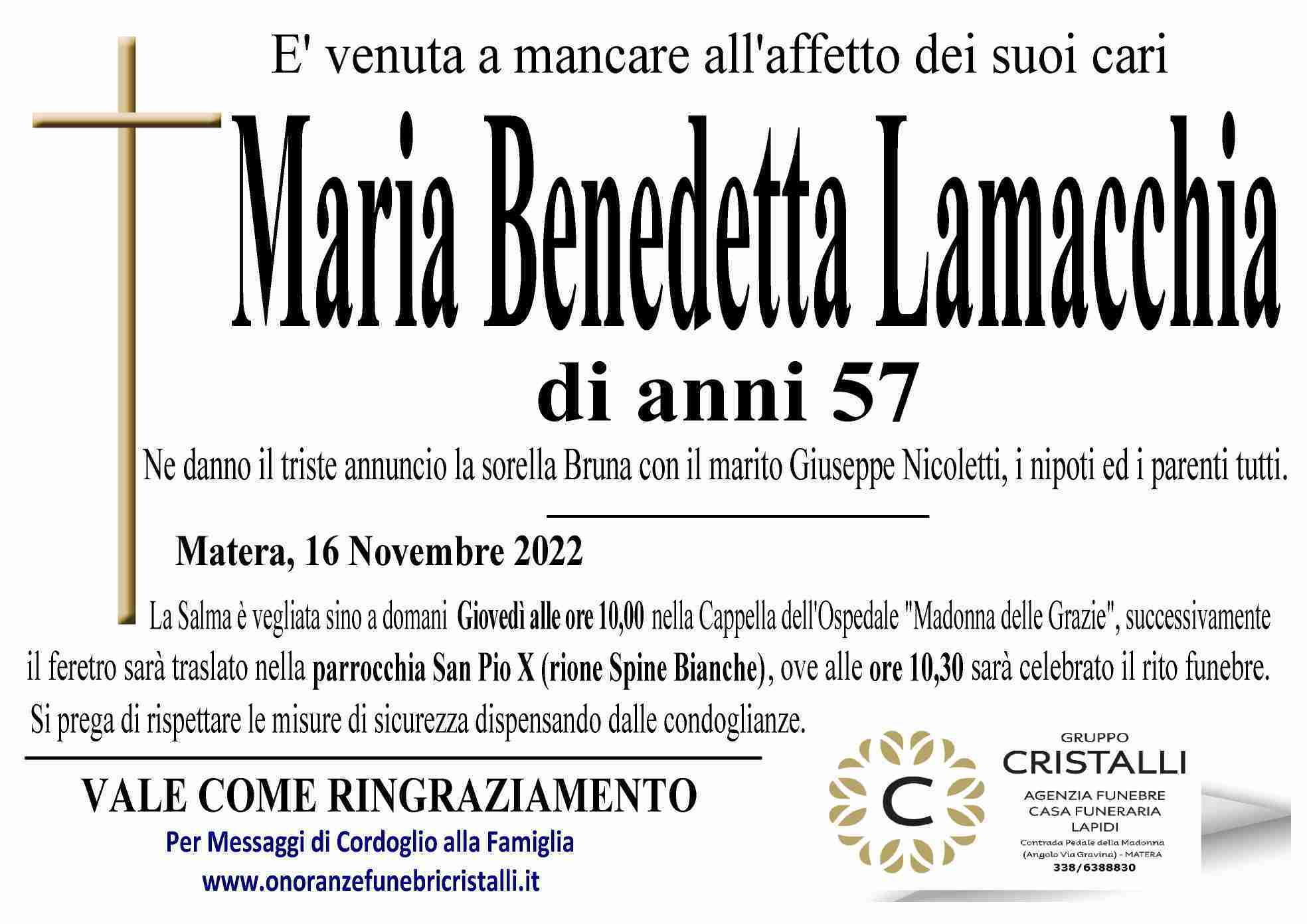 Maria Benedetta Lamacchia